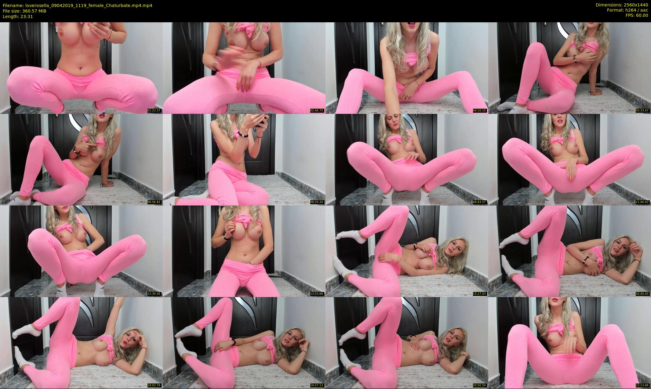 loverosella — 24 minute Chaturbate female cam show recording, 1080p, Apr 9, 2019