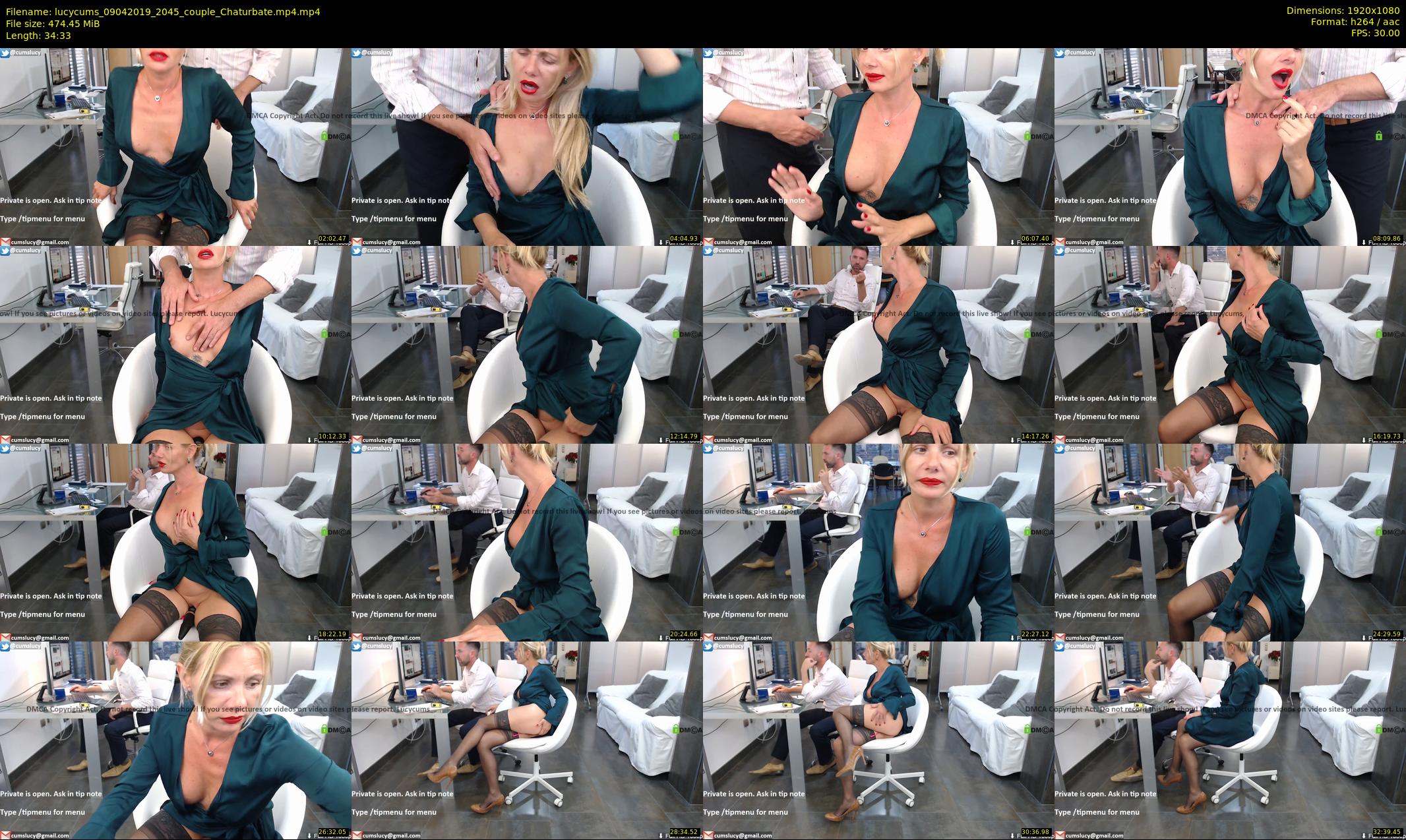 lucycums — 35 minute Chaturbate couple cam show recording, 1080p, Apr 9, 2019