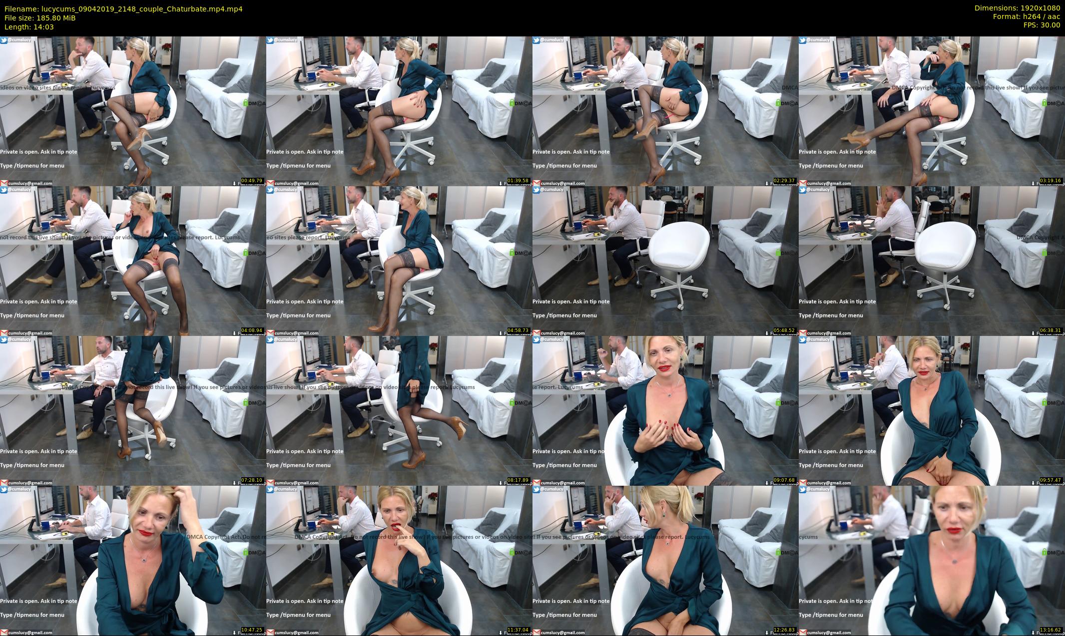 lucycums — 15 minute Chaturbate couple cam show recording, 1080p, Apr 9, 2019