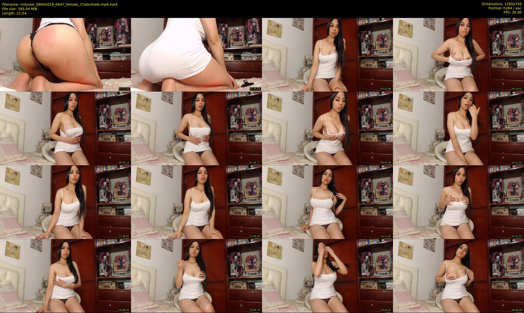 milynee — 22 minute Chaturbate female cam show recording, 720p, Apr 9, 2019