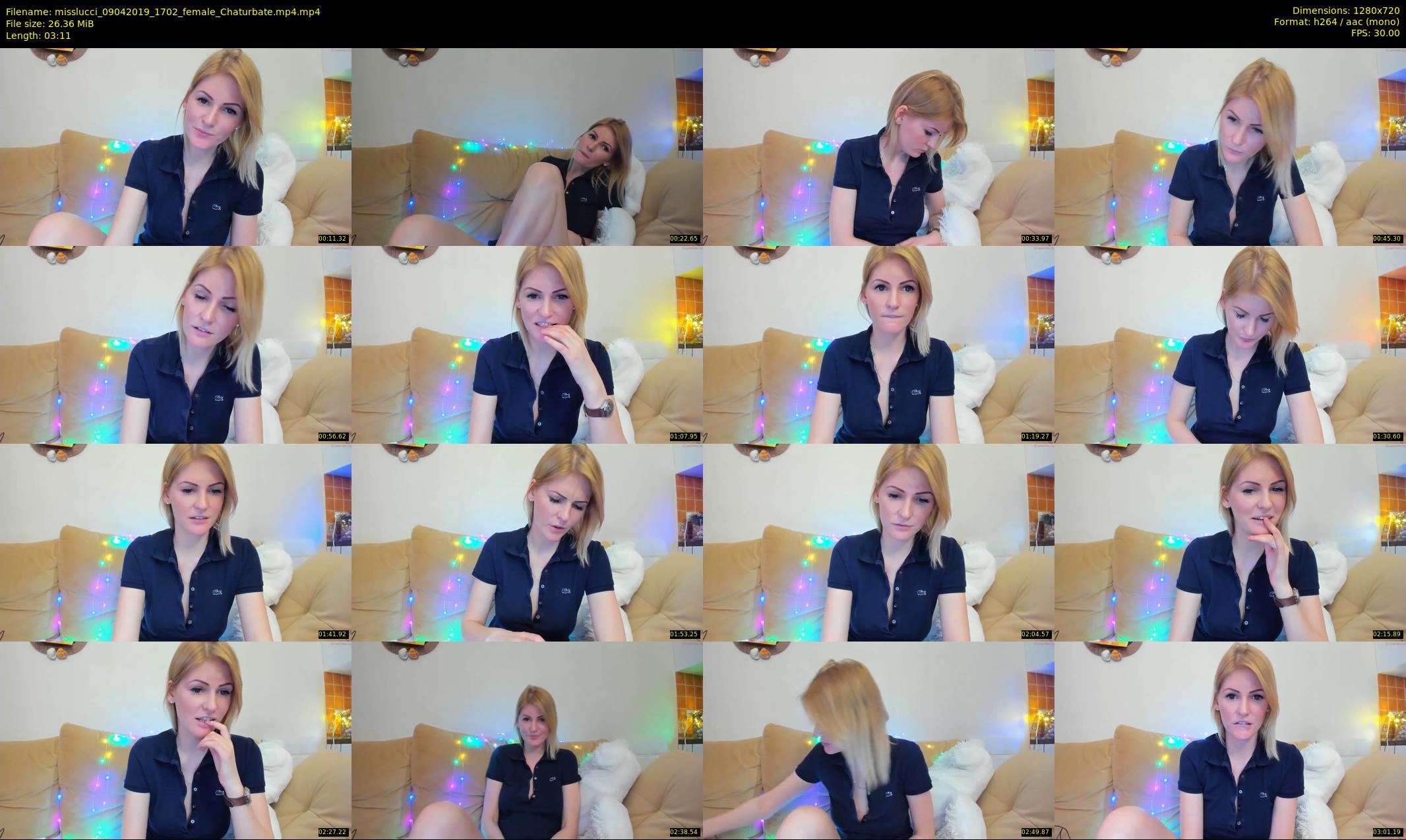 misslucci — 4 minute Chaturbate female cam show recording, 720p, Apr 9, 2019