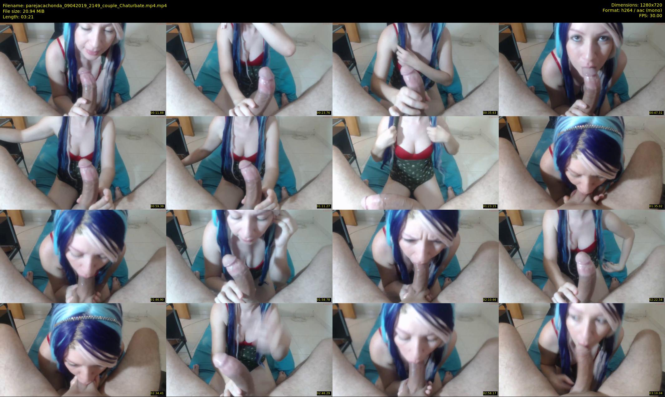 parejacachonda — 4 minute Chaturbate couple cam show recording, 720p, Apr 9, 2019
