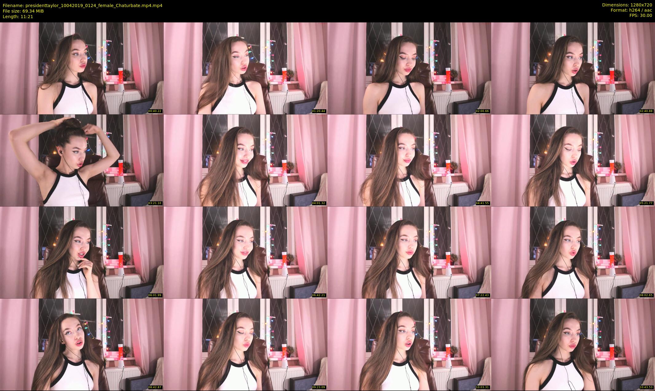 presidenttaylor — 12 minute Chaturbate female cam show recording, 720p, Apr 10, 2019