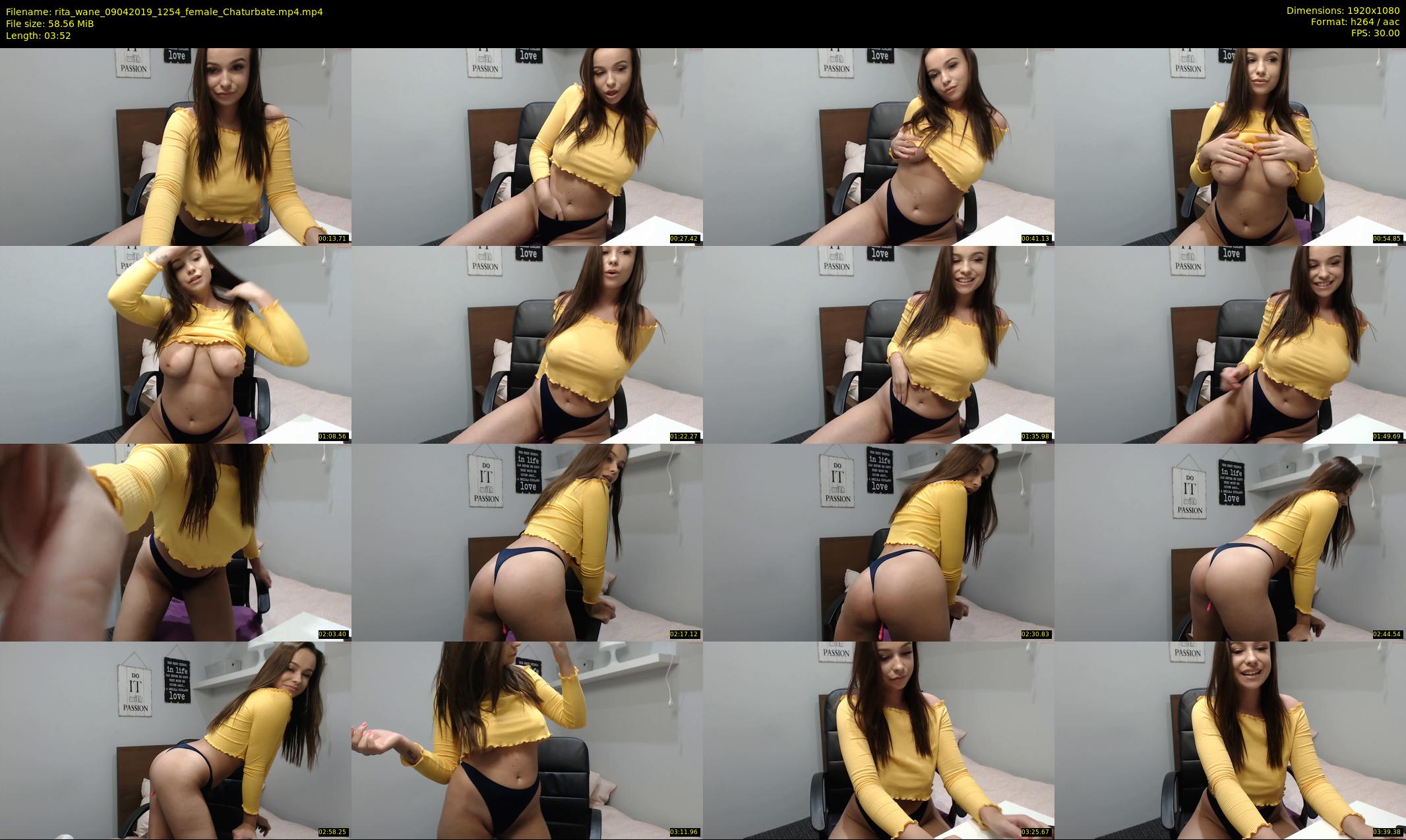 rita_wane — 4 minute Chaturbate female cam show recording, 1080p, Apr 9, 2019