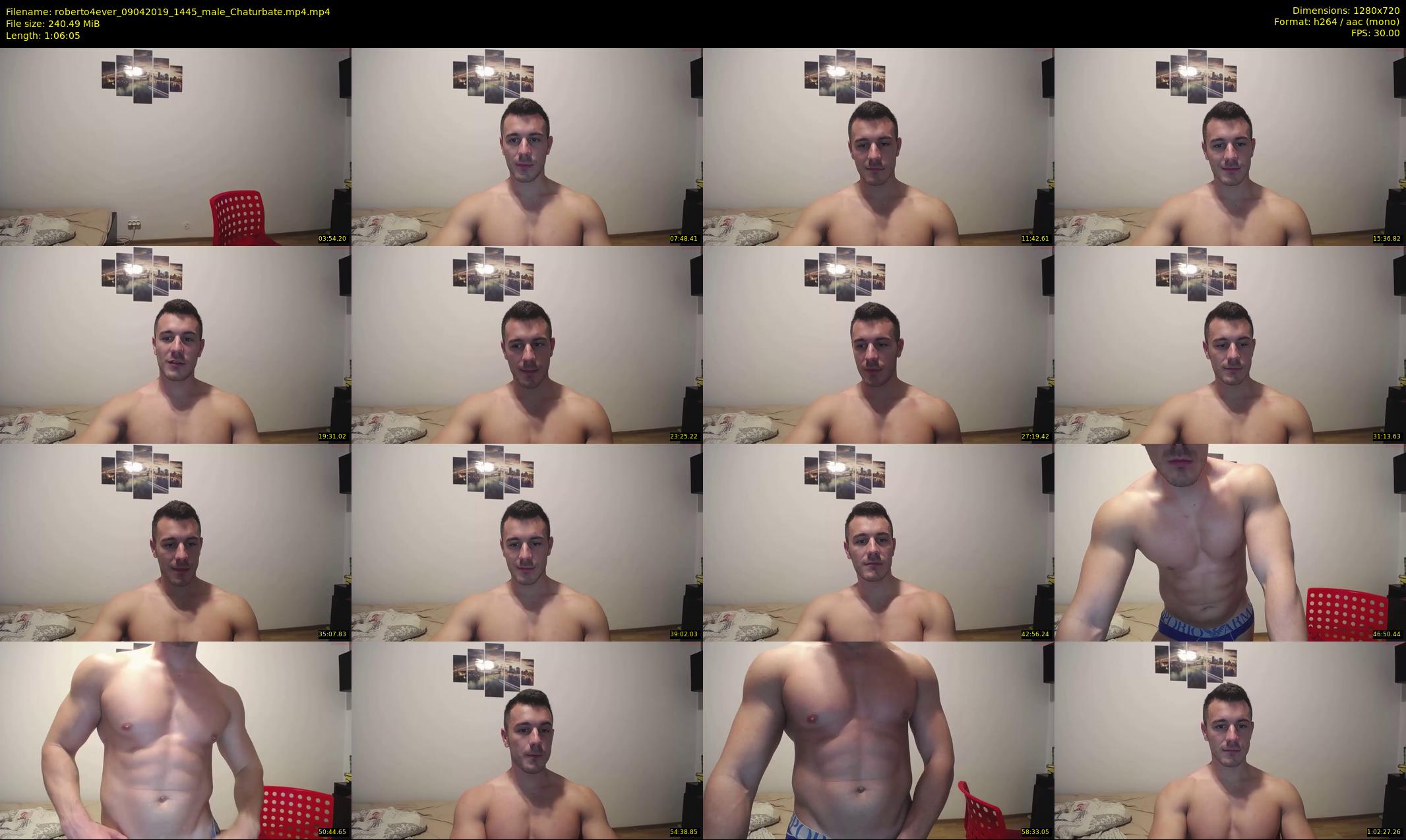 roberto4ever — 67 minute Chaturbate male cam show recording, 720p, Apr 9, 2019