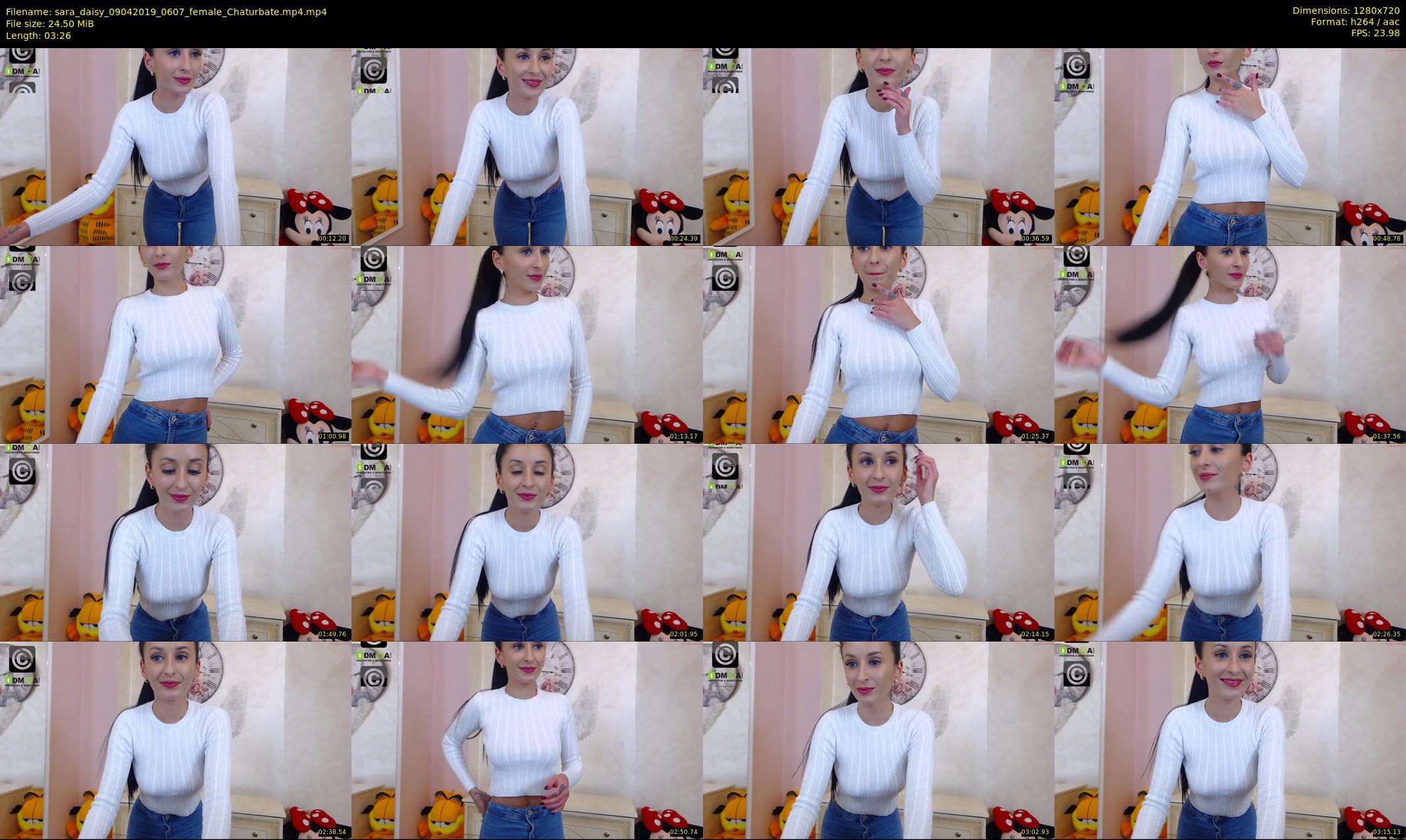 sara_daisy — 4 minute Chaturbate female cam show recording, 720p, Apr 9, 2019