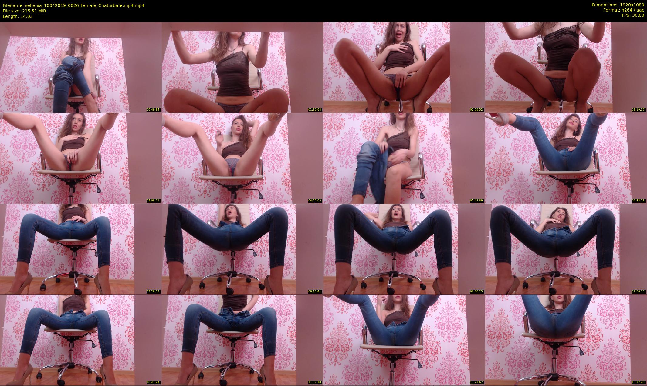 sellenia — 15 minute Chaturbate female cam show recording, 1080p, Apr 10, 2019