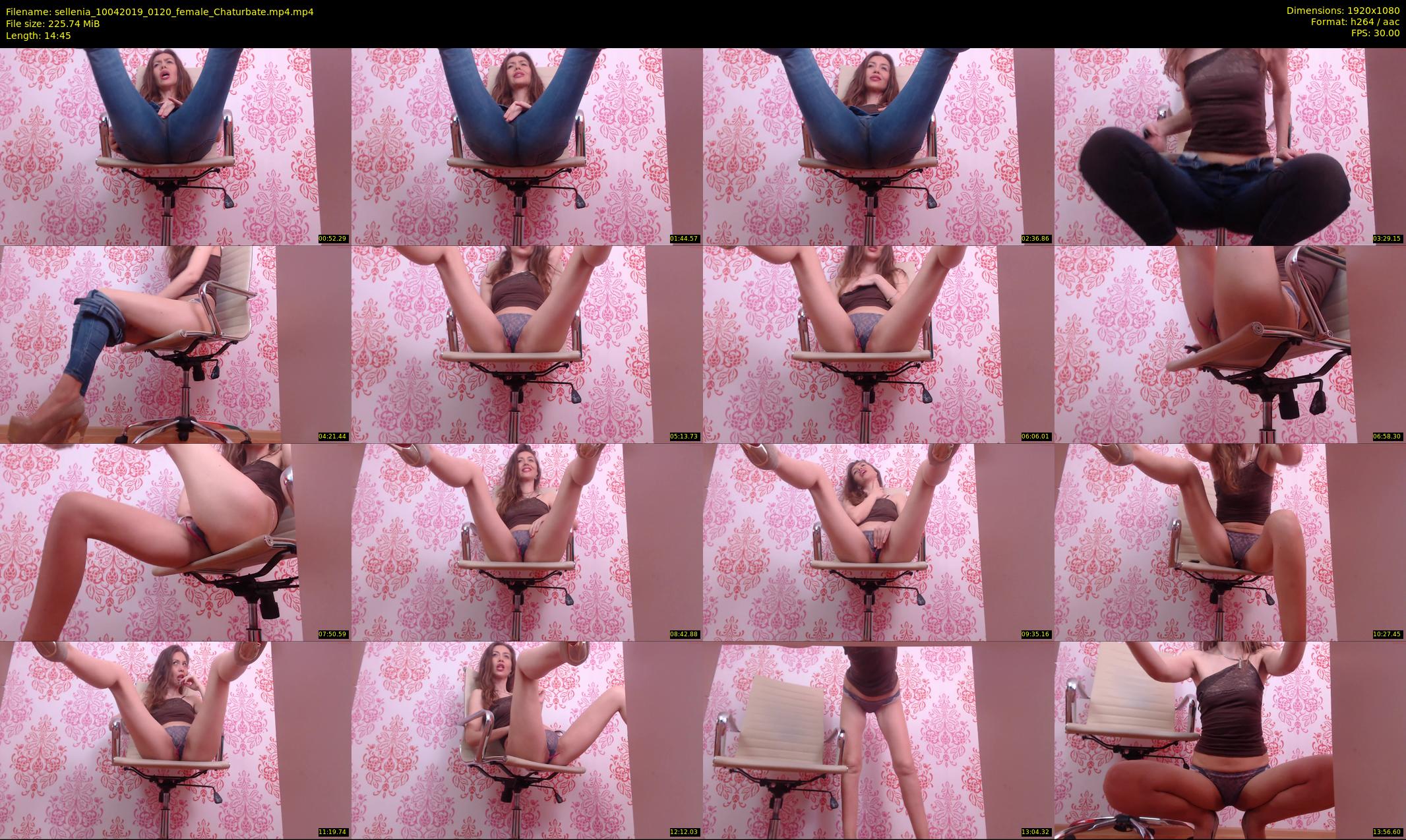 sellenia — 15 minute Chaturbate female cam show recording, 1080p, Apr 10, 2019