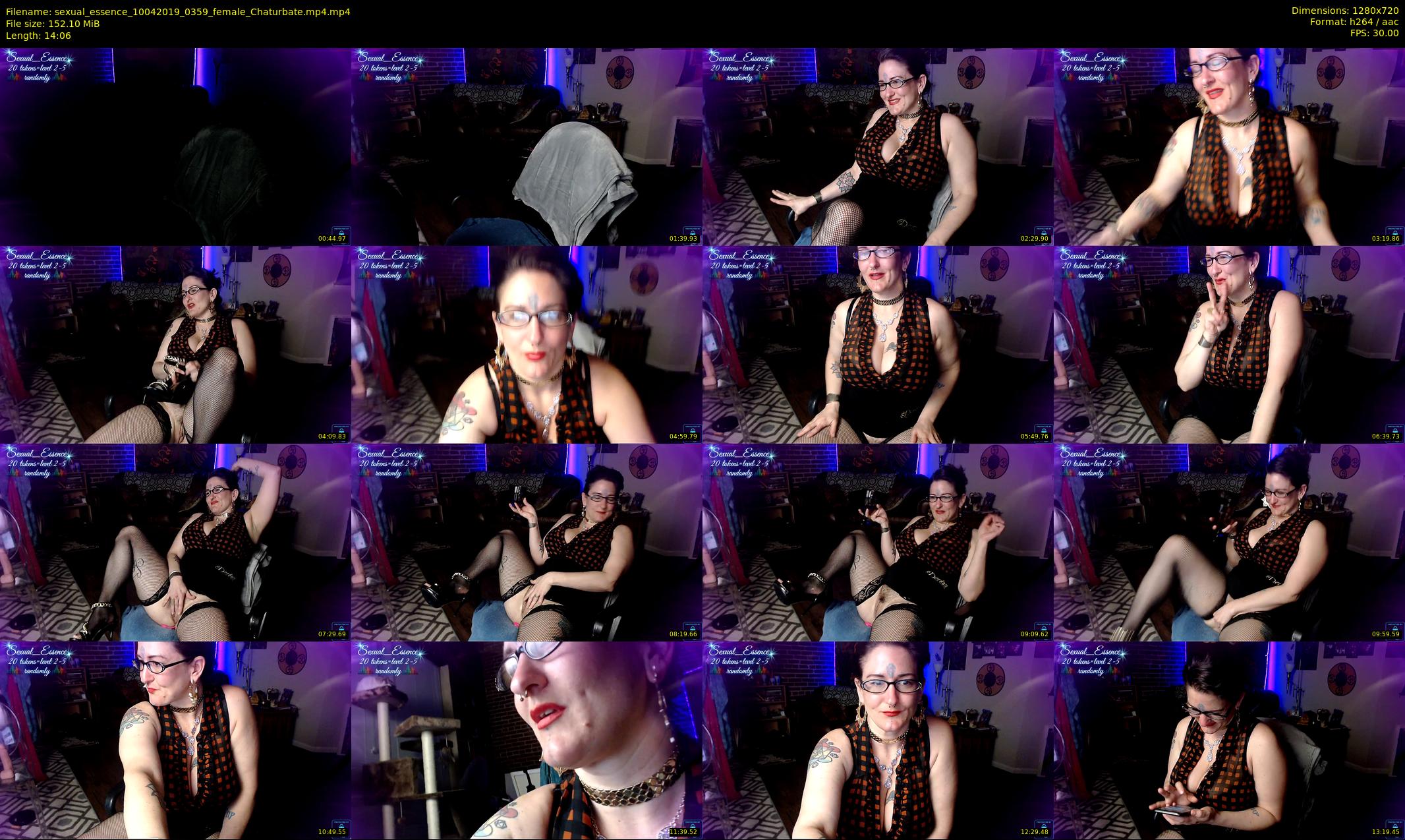 sexual_essence — 15 minute Chaturbate female cam show recording, 720p, Apr 10, 2019