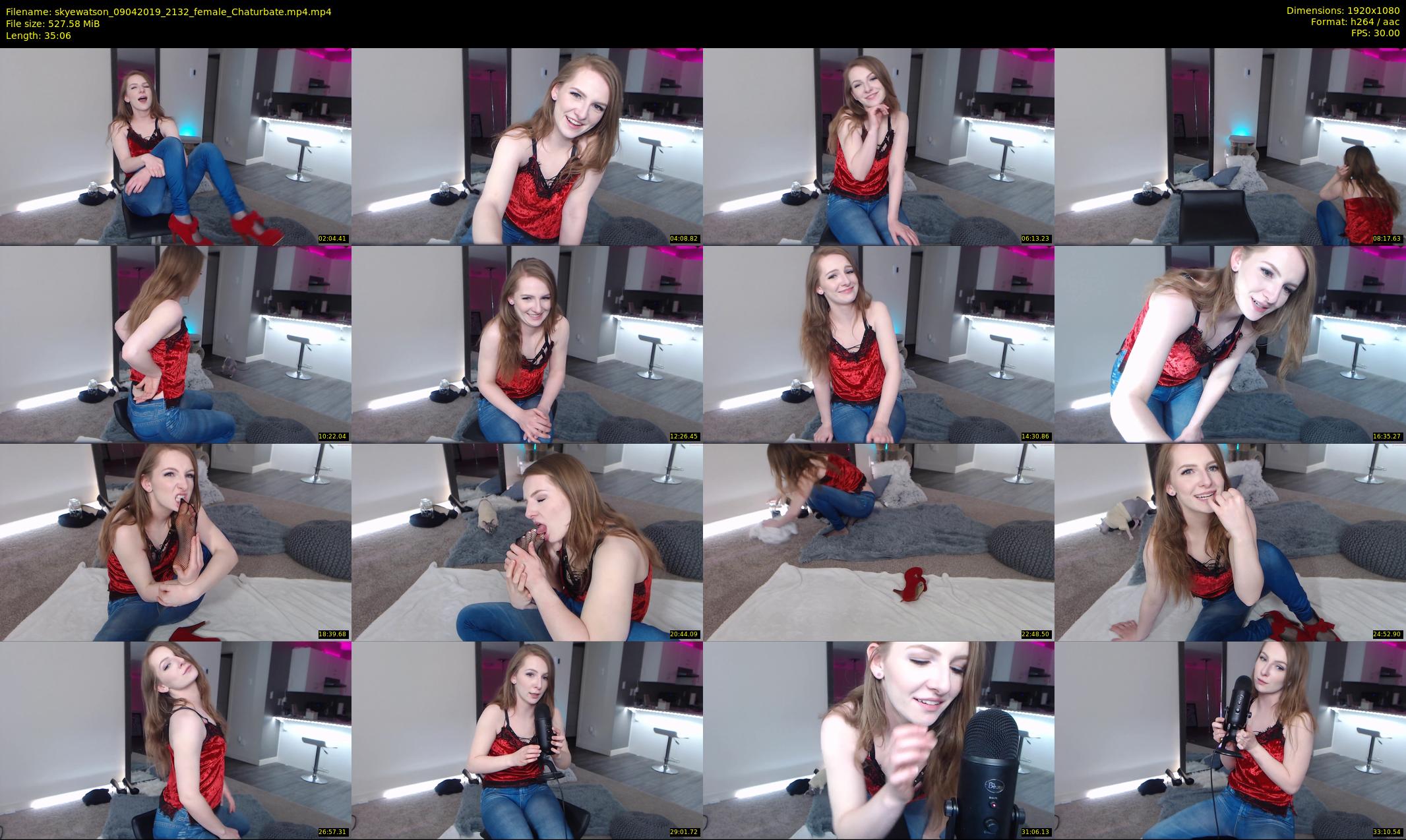 skyewatson — 36 minute Chaturbate female cam show recording, 1080p, Apr 9, 2019