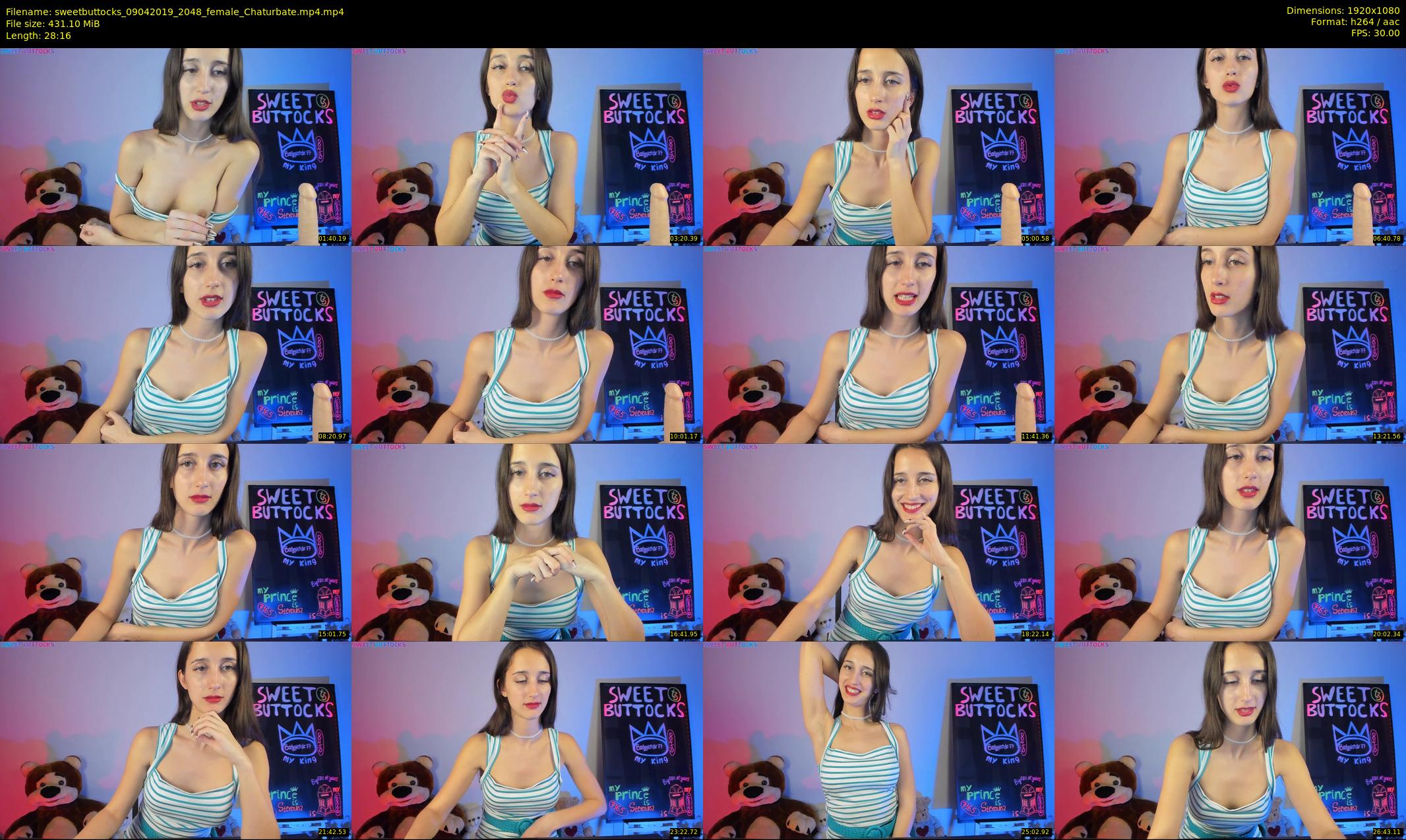 sweetbuttocks — 29 minute Chaturbate female cam show recording, 1080p, Apr 9, 2019