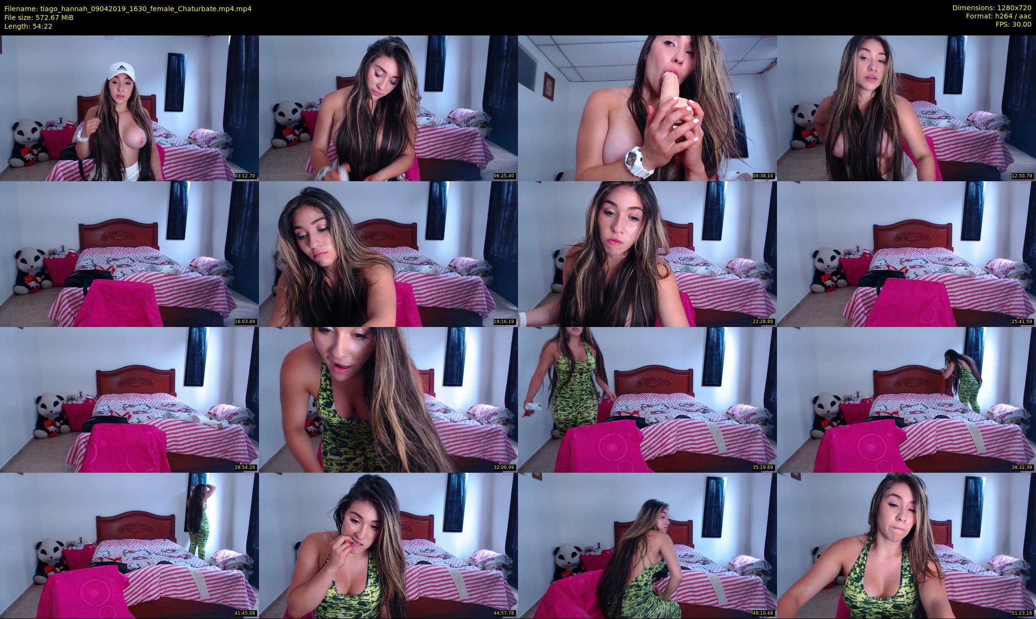 tiago_hannah — 55 minute Chaturbate couple cam show recording, 720p, Apr 9, 2019