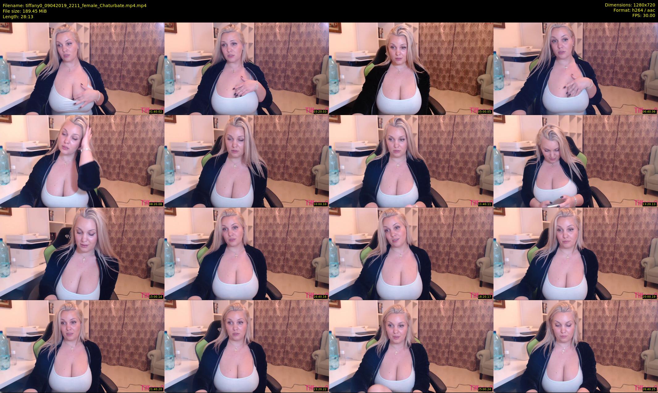 tiffany0 — 29 minute Chaturbate female cam show recording, 720p, Apr 9, 2019