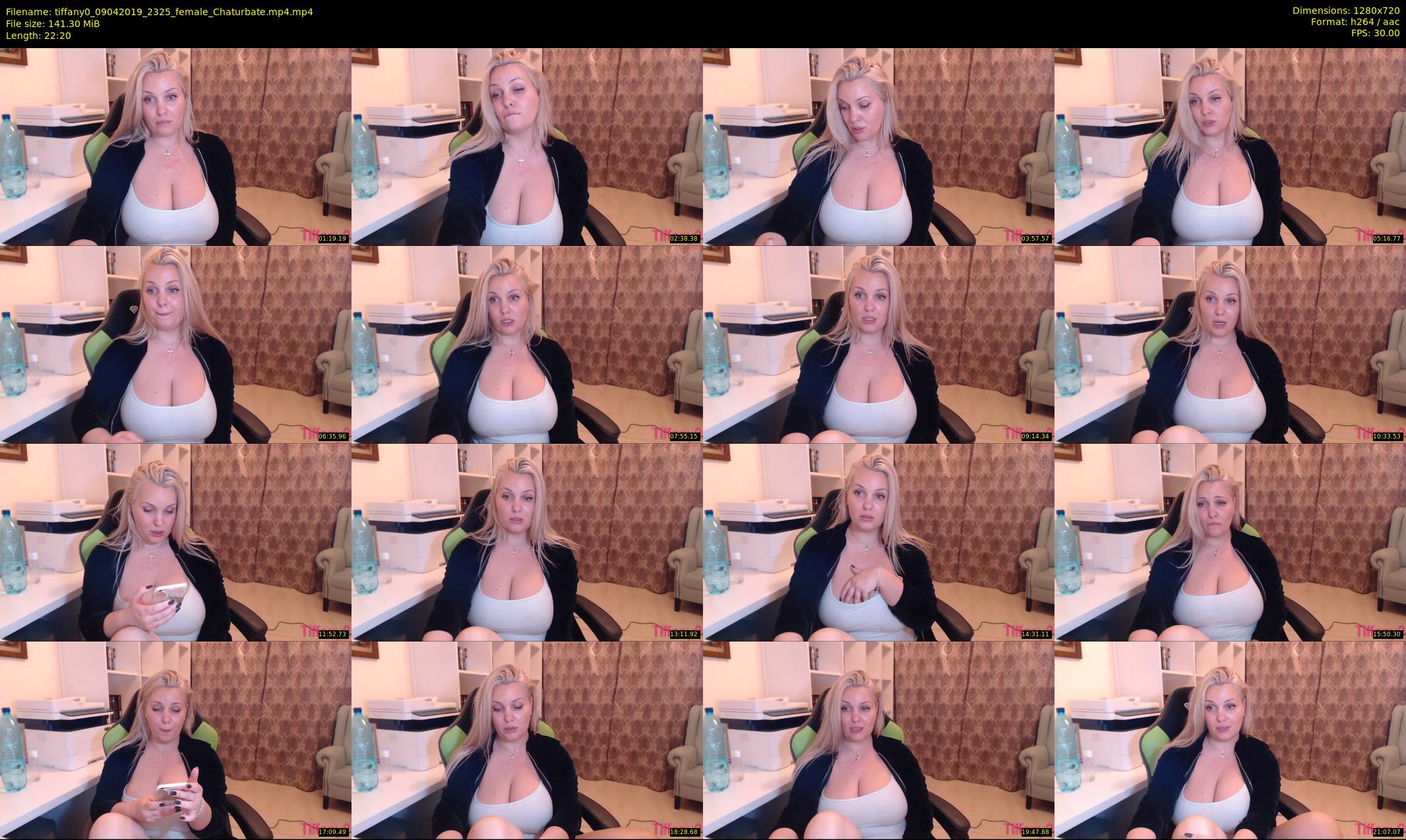 tiffany0 — 23 minute Chaturbate female cam show recording, 720p, Apr 9, 2019