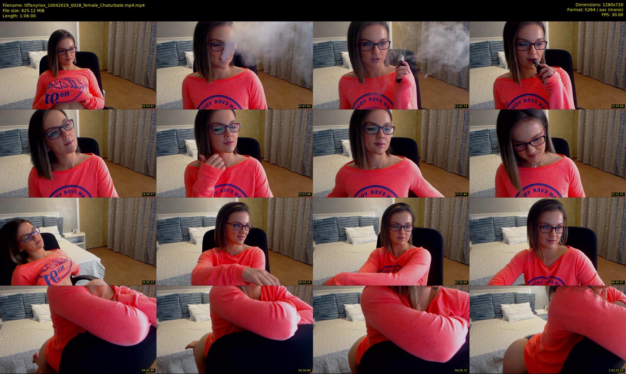 tiffanyriox — 66 minute Chaturbate female cam show recording, 720p, Apr 10, 2019