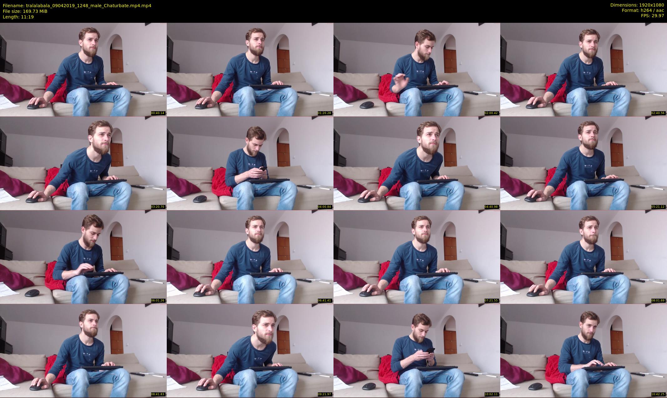 tralalabala — 12 minute Chaturbate male cam show recording, 1080p, Apr 9, 2019