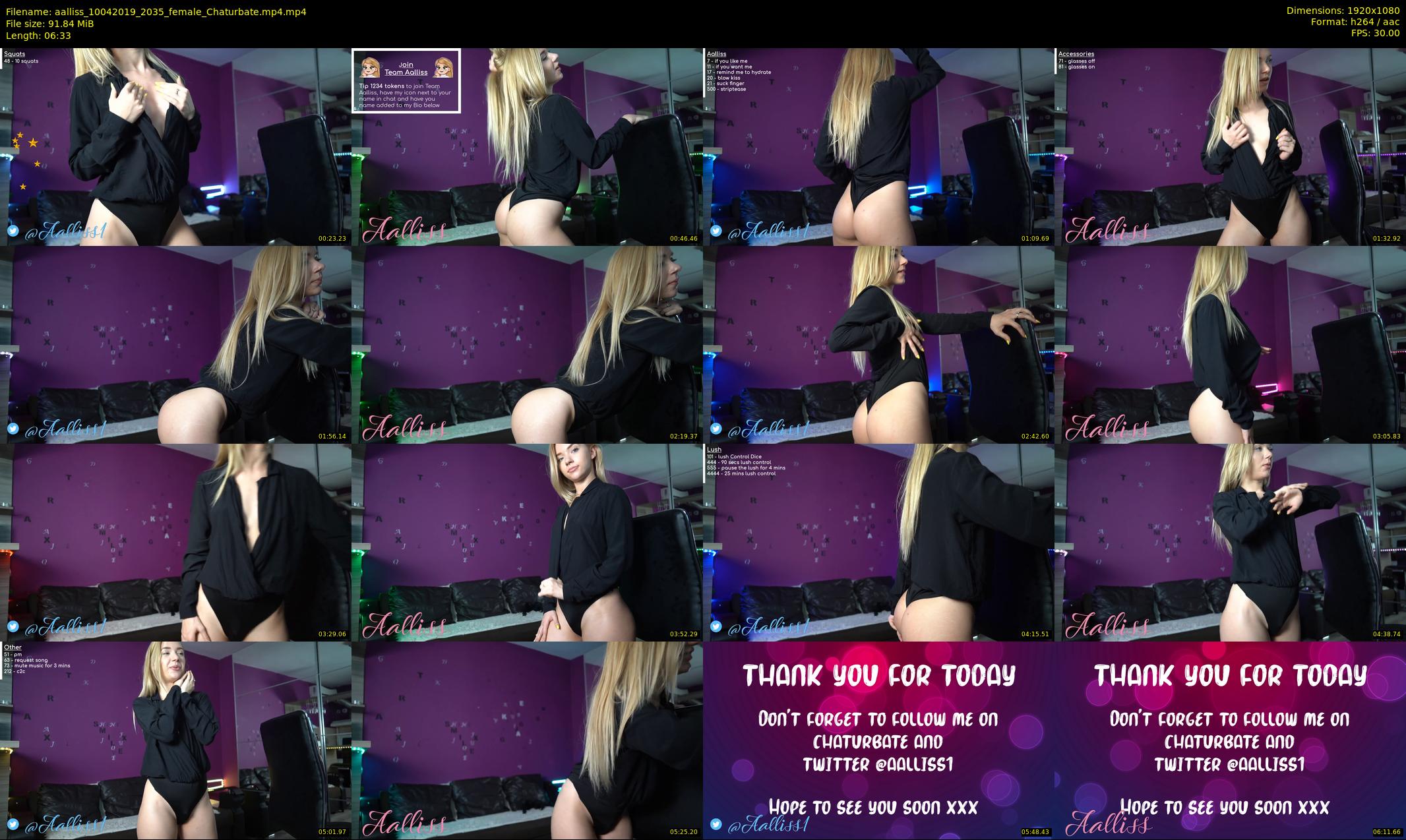 aalliss — 7 minute Chaturbate female cam show recording, 1080p, Apr 10, 2019