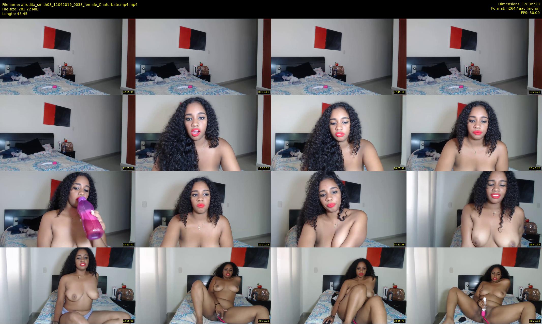 afrodita_smith08 — 44 minute Chaturbate female cam show recording, 720p, Apr 11, 2019