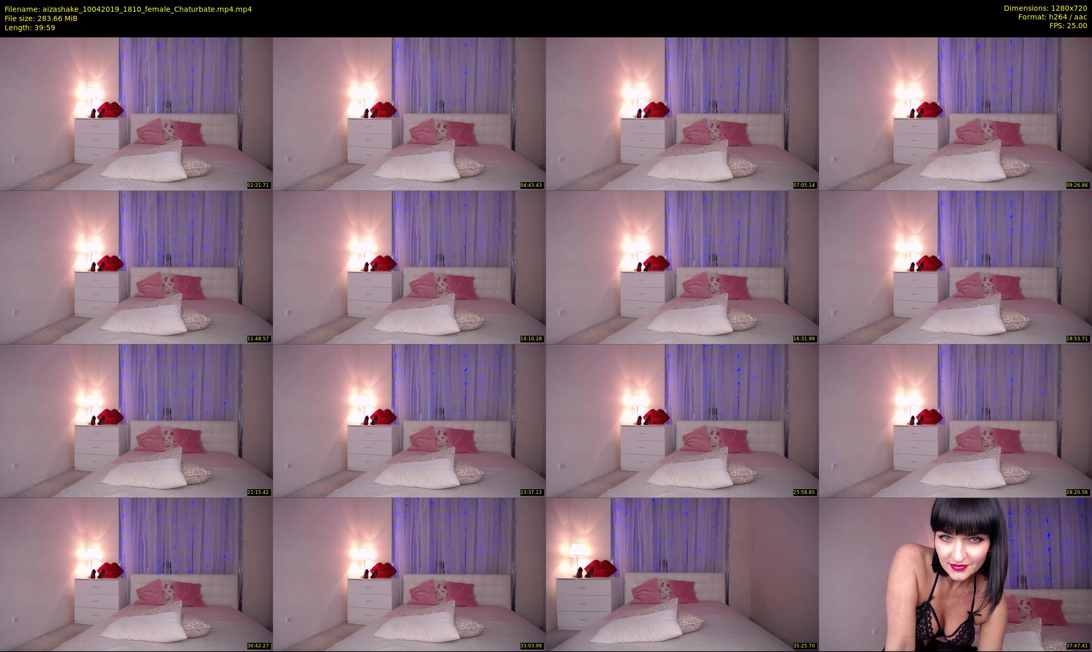 aizashake — 40 minute Chaturbate female cam show recording, 720p, Apr 10, 2019