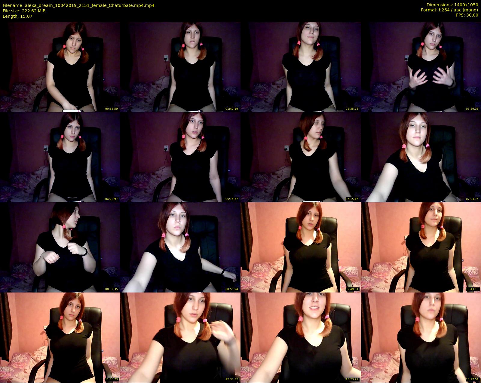 alexa_dream — 16 minute Chaturbate female cam show recording, 720p, Apr 10, 2019