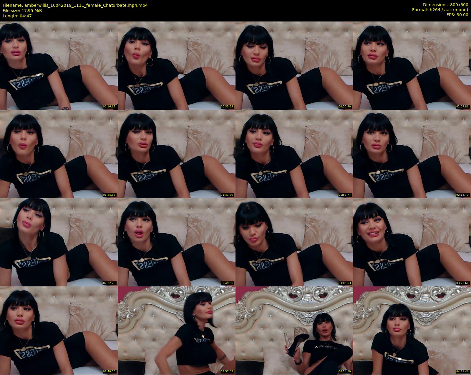 amberwillis — 5 minute Chaturbate female cam show recording, 480p, Apr 10, 2019