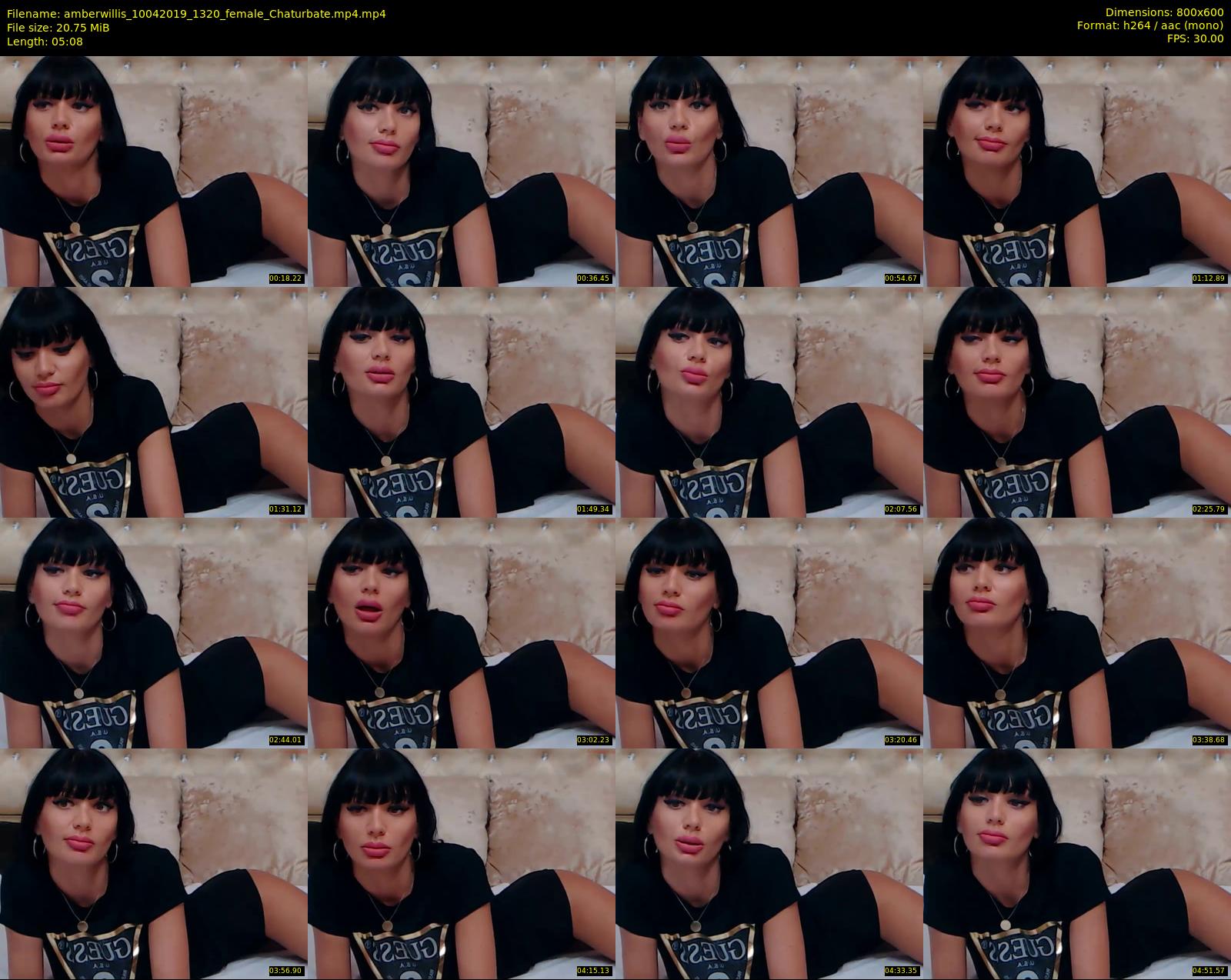 amberwillis — 6 minute Chaturbate female cam show recording, 480p, Apr 10, 2019