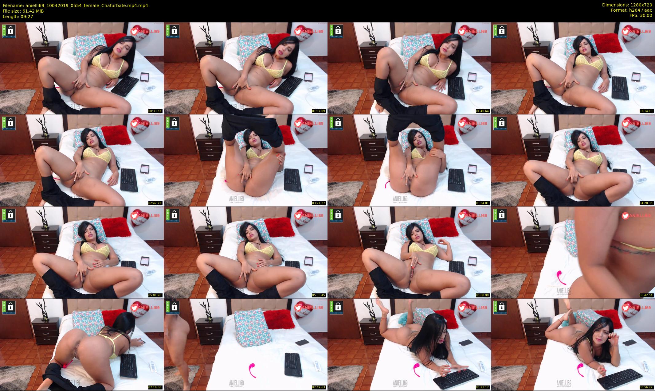 anielli69 — 10 minute Chaturbate female cam show recording, 720p, Apr 10, 2019