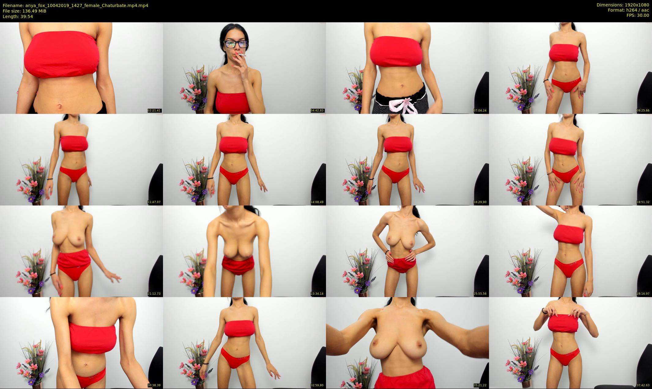 anya_fox — 40 minute Chaturbate female cam show recording, 1080p, Apr 10, 2019