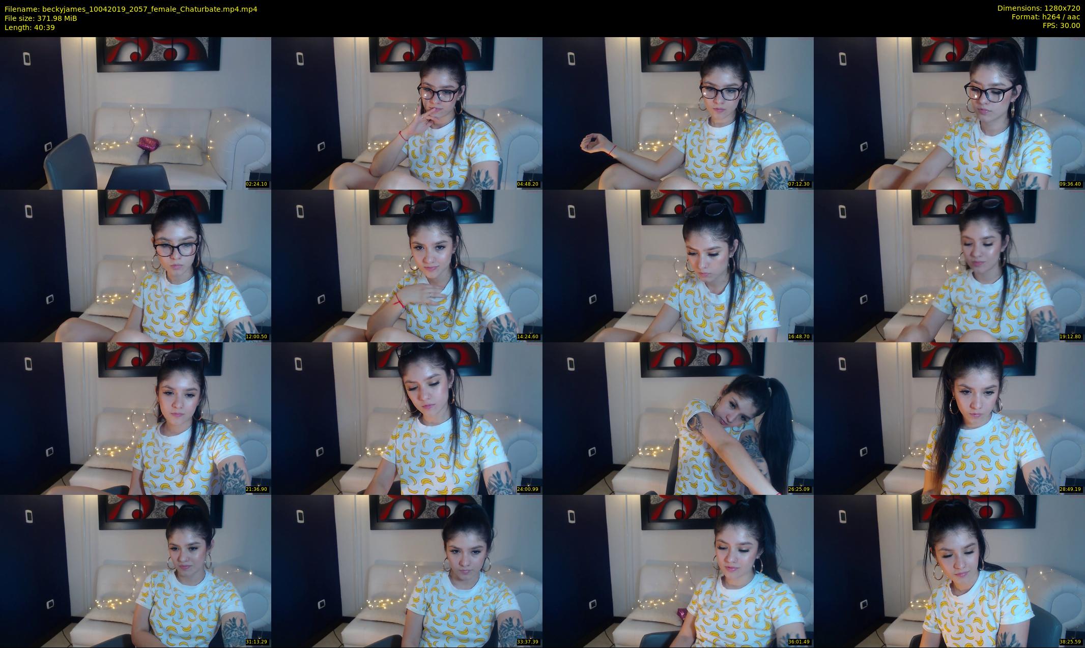 beckyjames — 41 minute Chaturbate female cam show recording, 720p, Apr 10, 2019