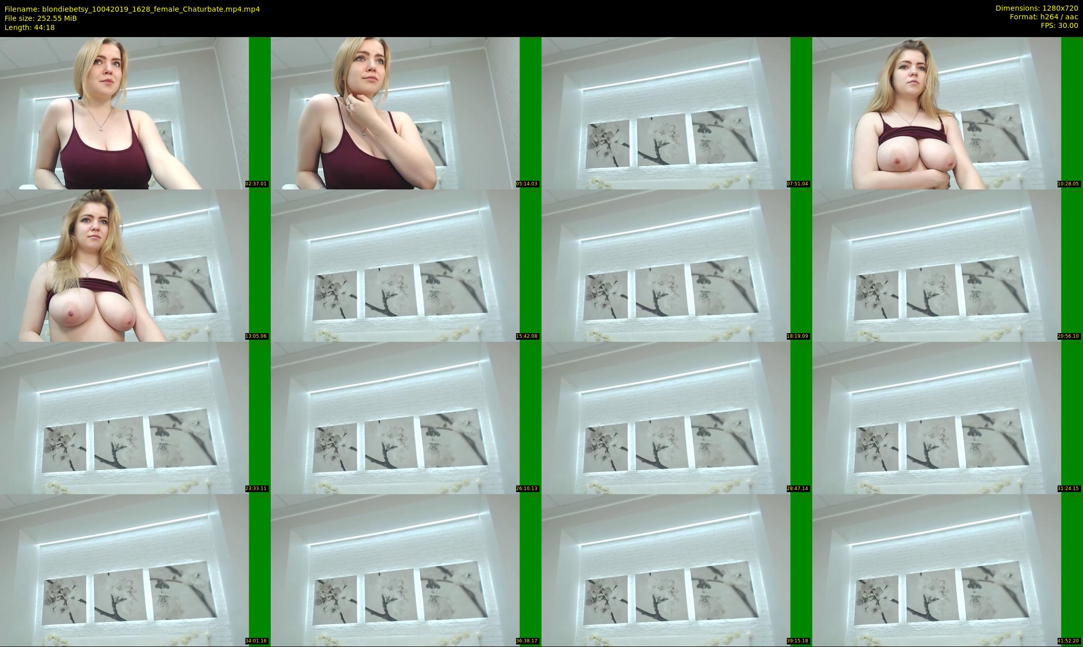 blondiebetsy — 45 minute Chaturbate female cam show recording, 720p, Apr 10, 2019