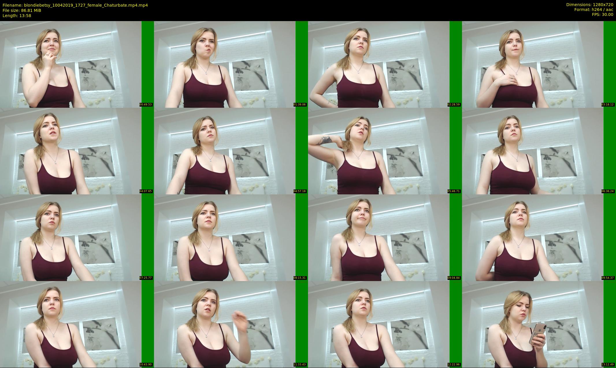 blondiebetsy — 14 minute Chaturbate female cam show recording, 720p, Apr 10, 2019