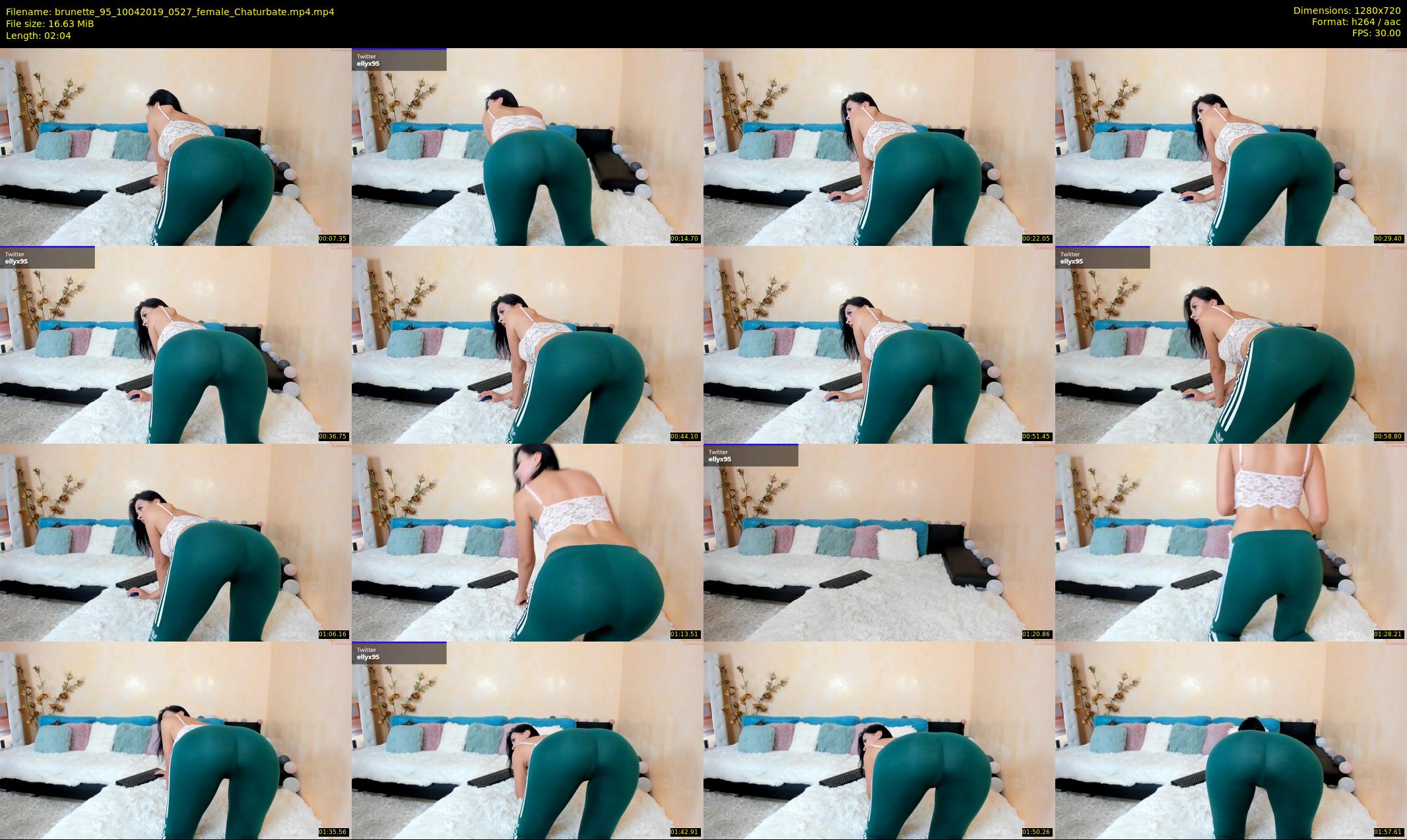 brunette_95 — 3 minute Chaturbate female cam show recording, 720p, Apr 10, 2019
