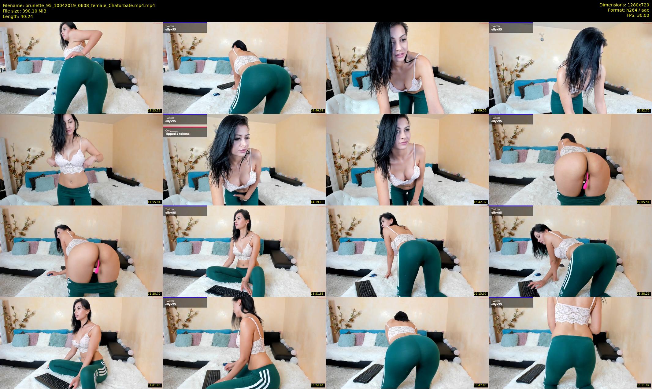 brunette_95 — 41 minute Chaturbate female cam show recording, 720p, Apr 10, 2019