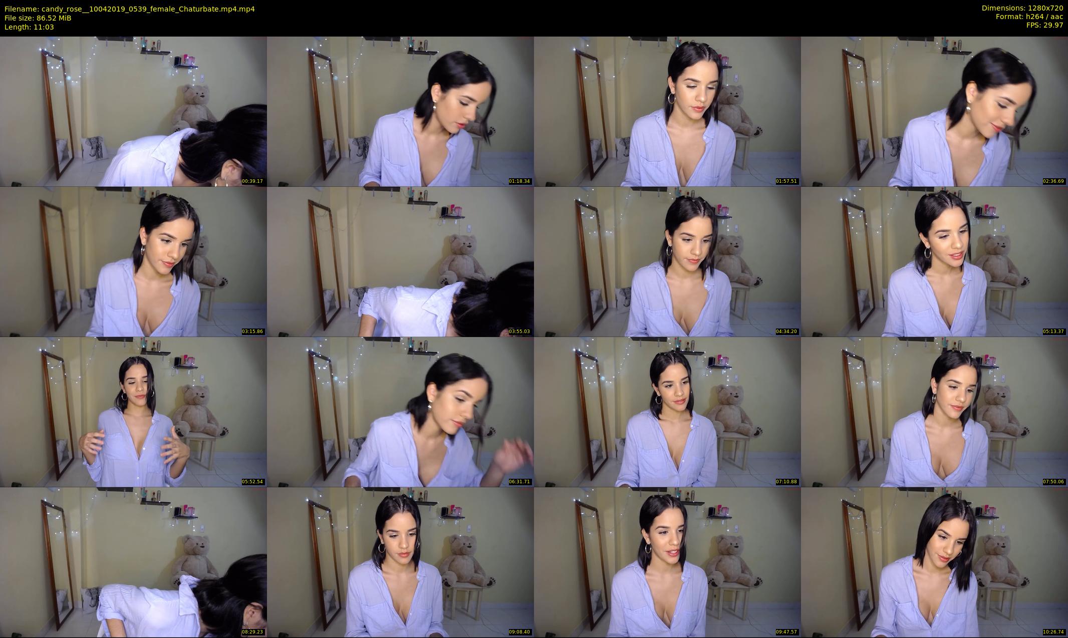 candy_rose_ — 12 minute Chaturbate female cam show recording, 720p, Apr 10, 2019