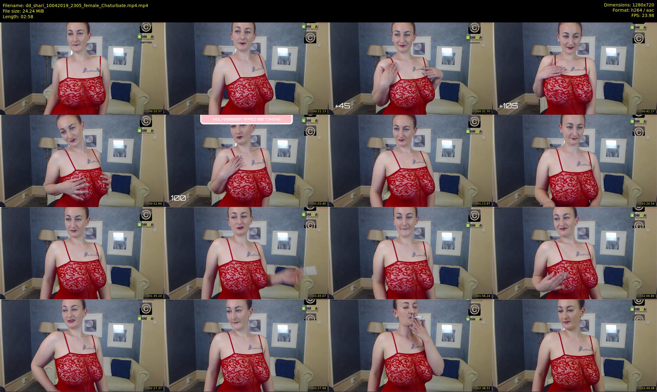 dd_shari — 3 minute Chaturbate female cam show recording, 720p, Apr 10, 2019