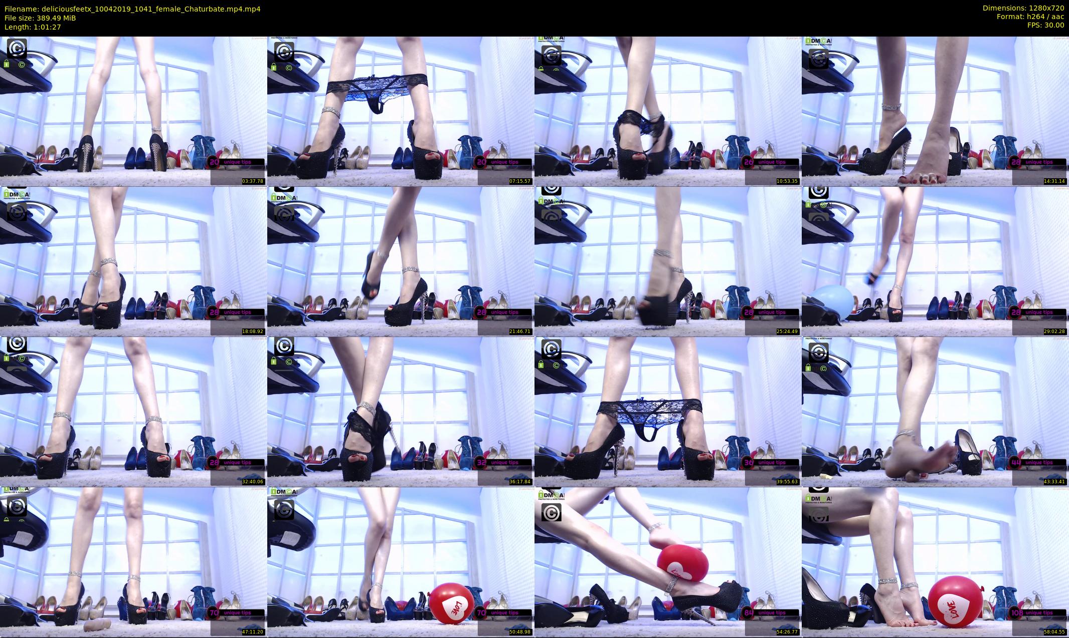 deliciousfeetx — 62 minute Chaturbate female cam show recording, 720p, Apr 10, 2019