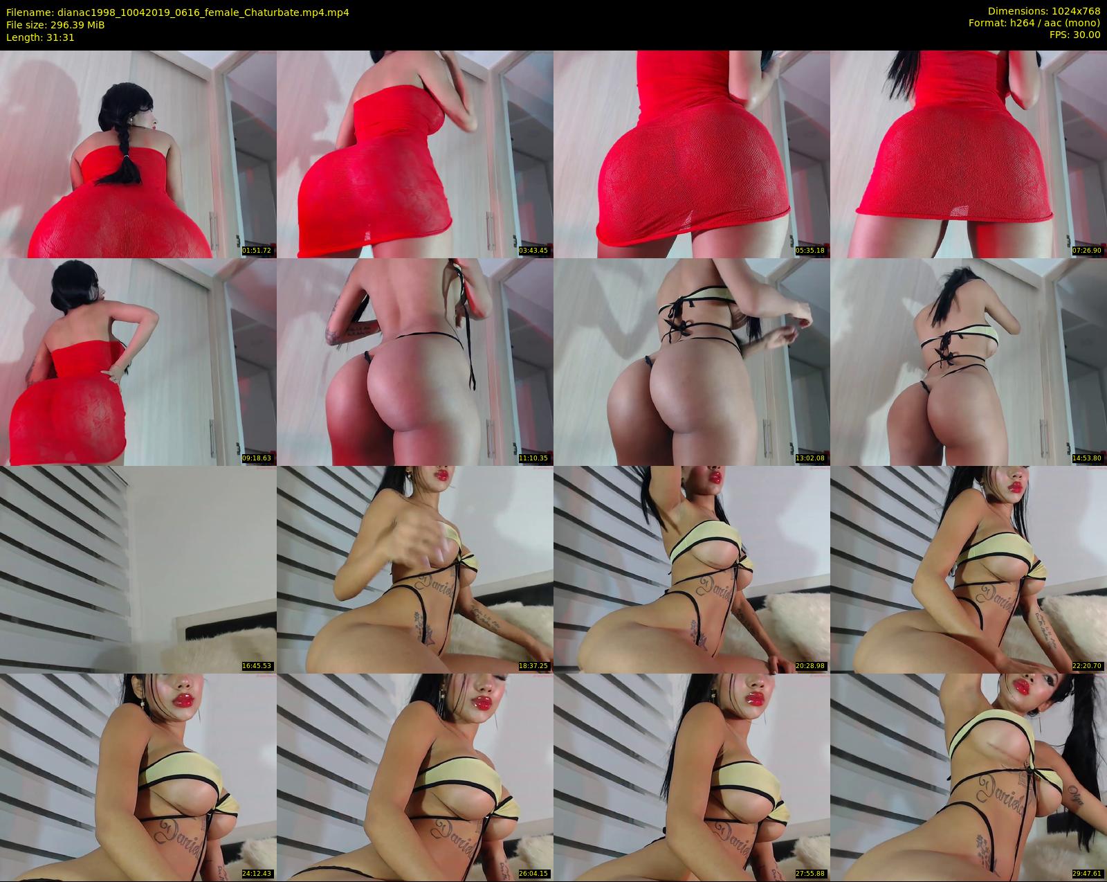 dianac1998 — 32 minute Chaturbate female cam show recording, 720p, Apr 10, 2019