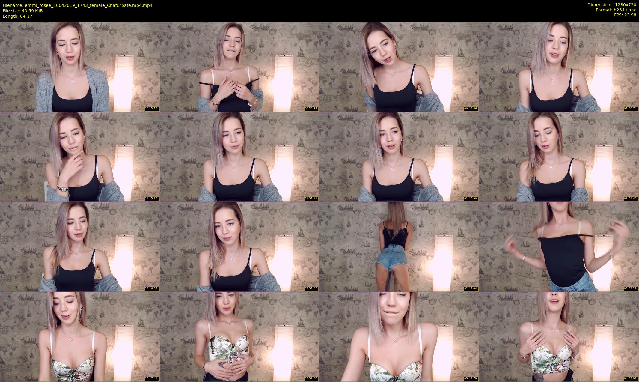 emmi_rosee — 5 minute Chaturbate female cam show recording, 720p, Apr 10, 2019
