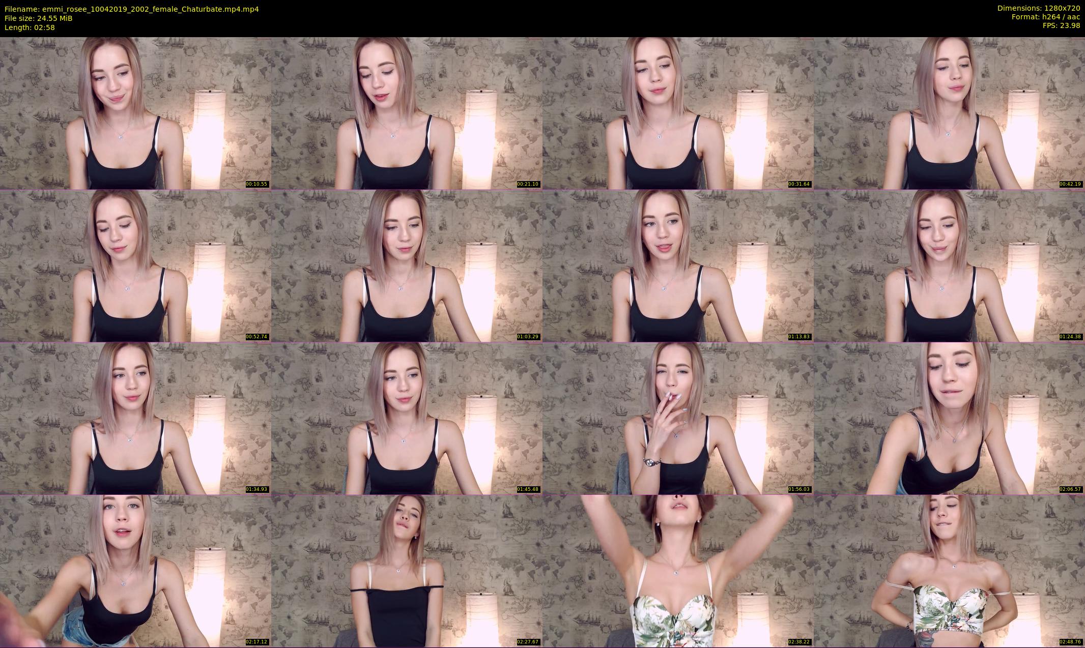 emmi_rosee — 3 minute Chaturbate female cam show recording, 720p, Apr 10, 2019