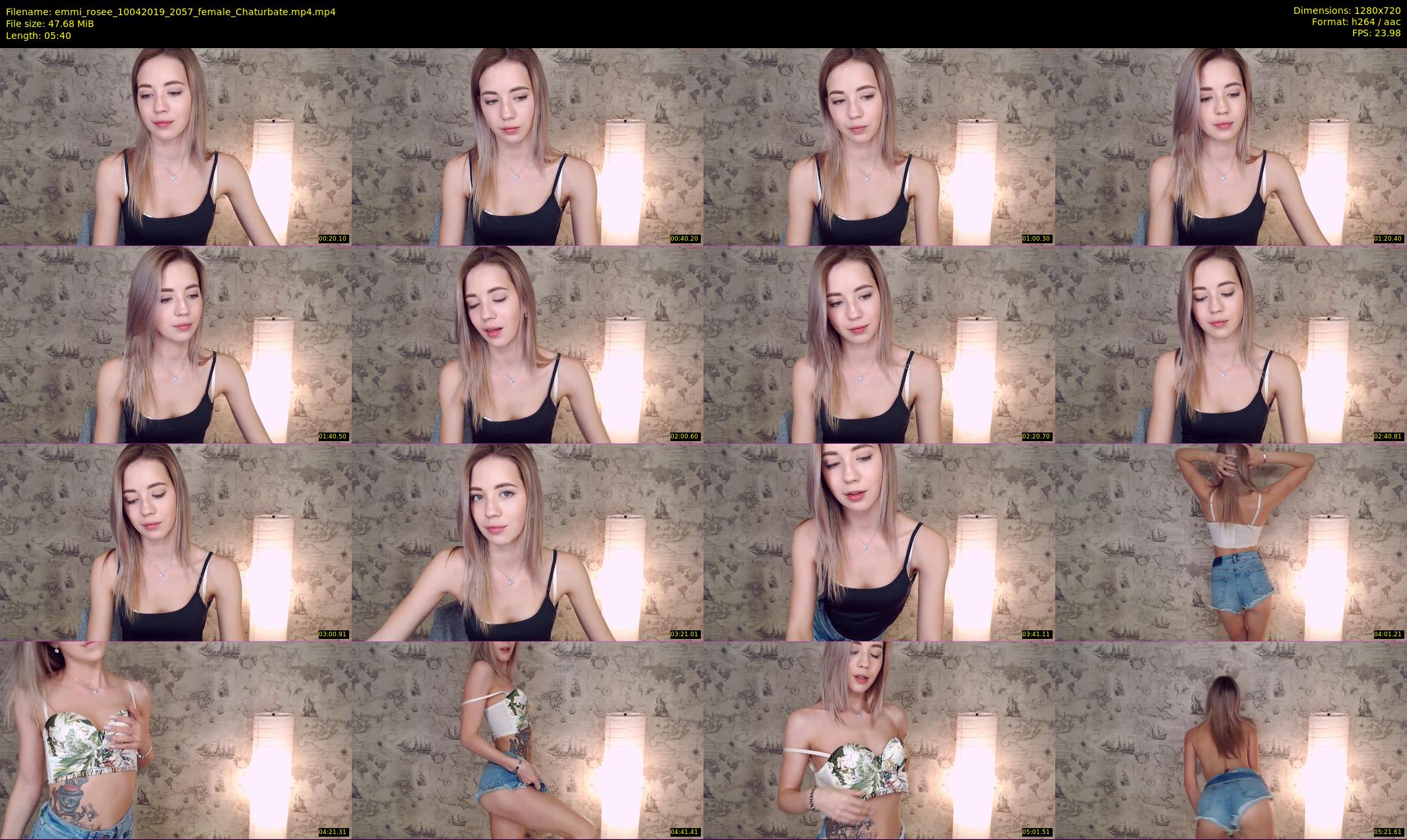 emmi_rosee — 6 minute Chaturbate female cam show recording, 720p, Apr 10, 2019