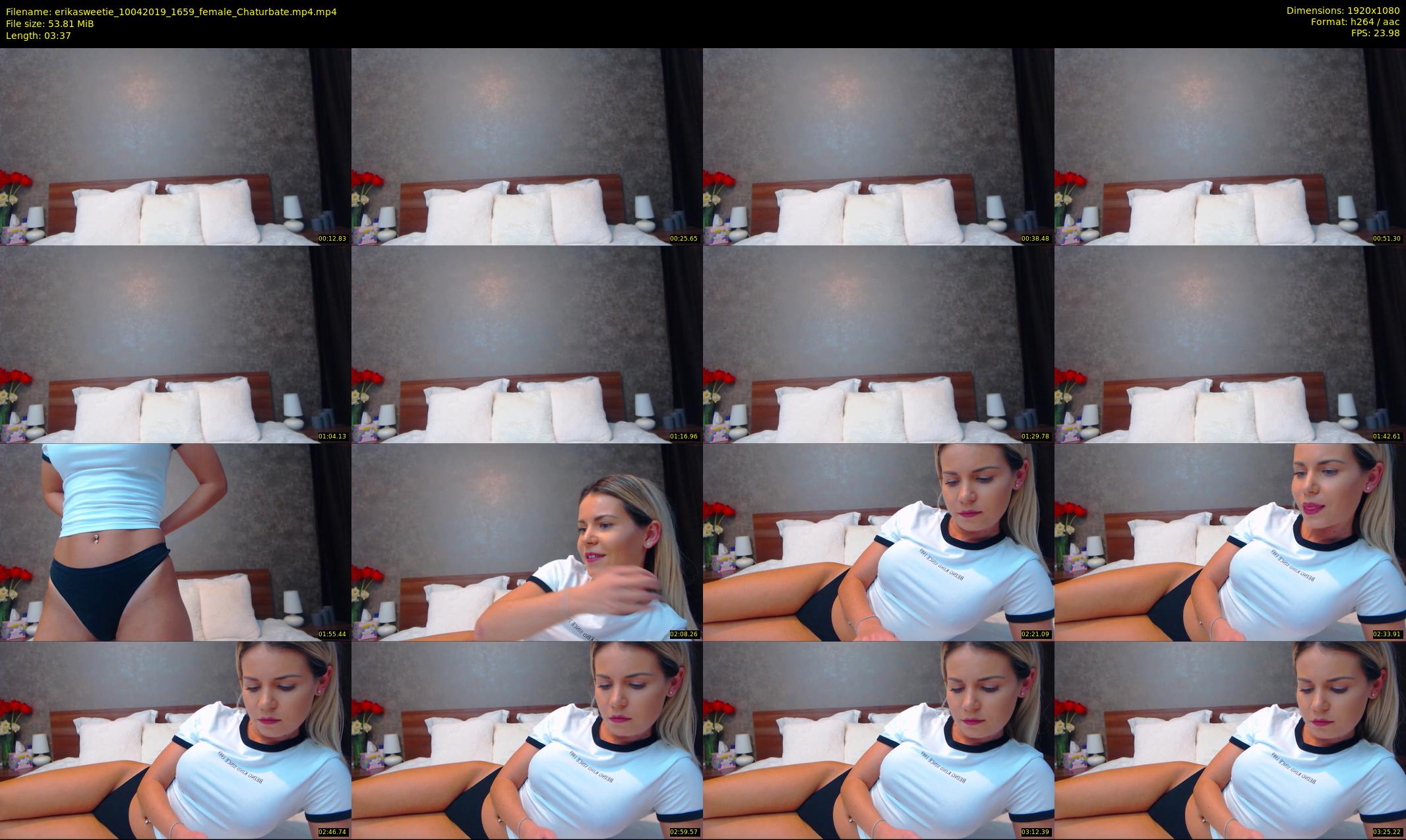 erikasweetie — 4 minute Chaturbate female cam show recording, 1080p, Apr 10, 2019