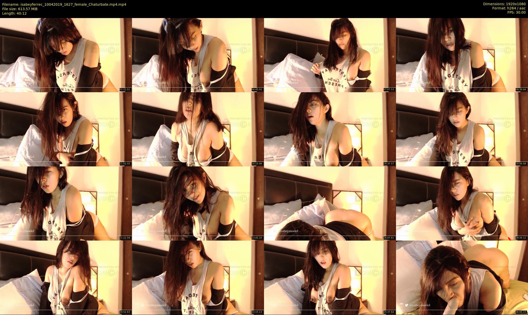 isabeyferrec — 41 minute Chaturbate female cam show recording, 1080p, Apr 10, 2019