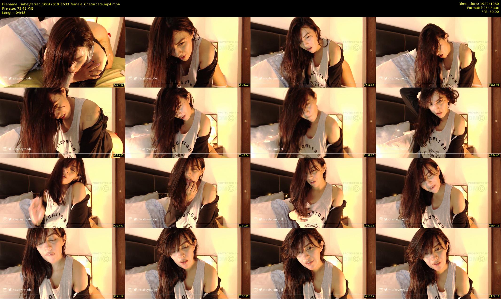 isabeyferrec — 5 minute Chaturbate female cam show recording, 1080p, Apr 10, 2019