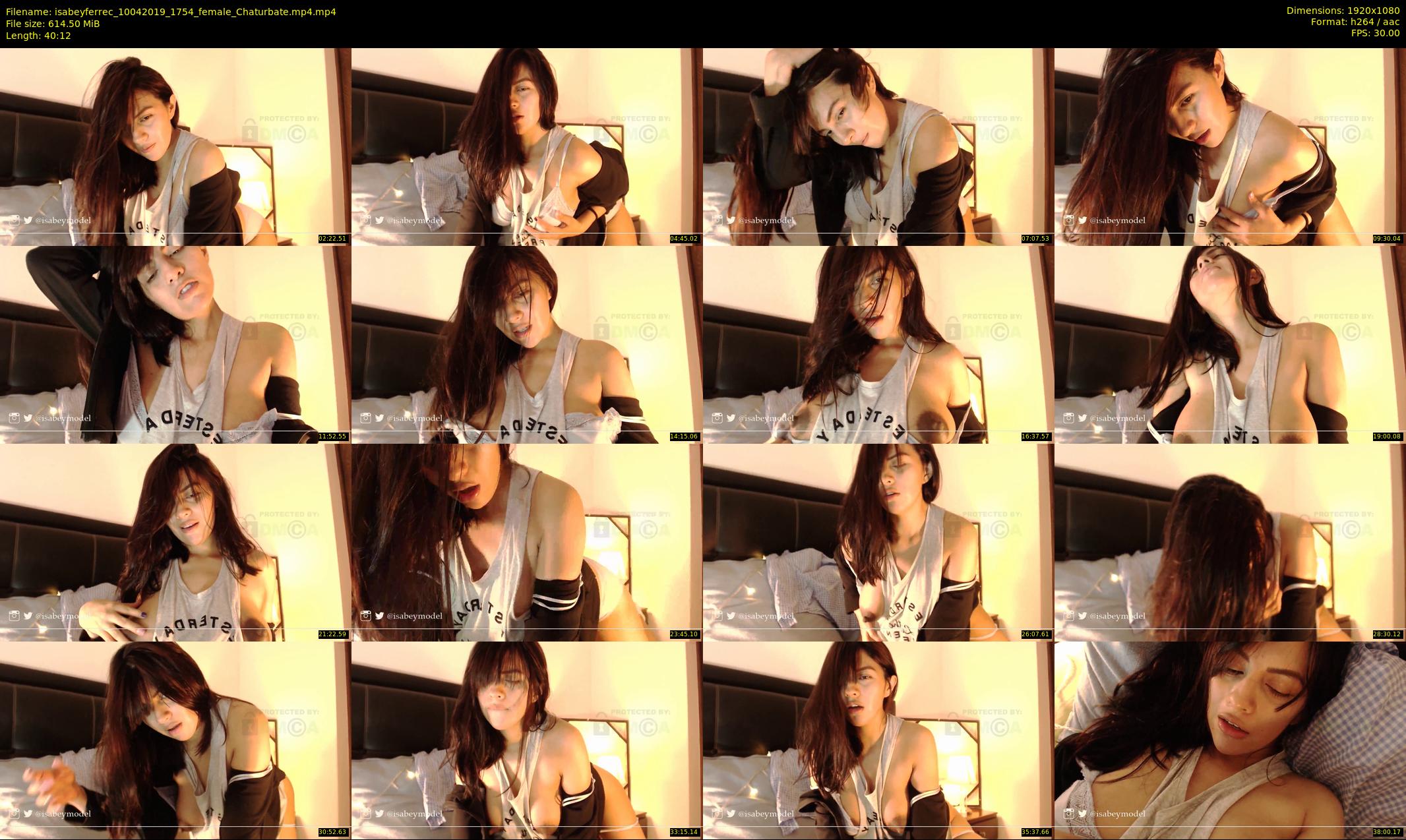 isabeyferrec — 41 minute Chaturbate female cam show recording, 1080p, Apr 10, 2019