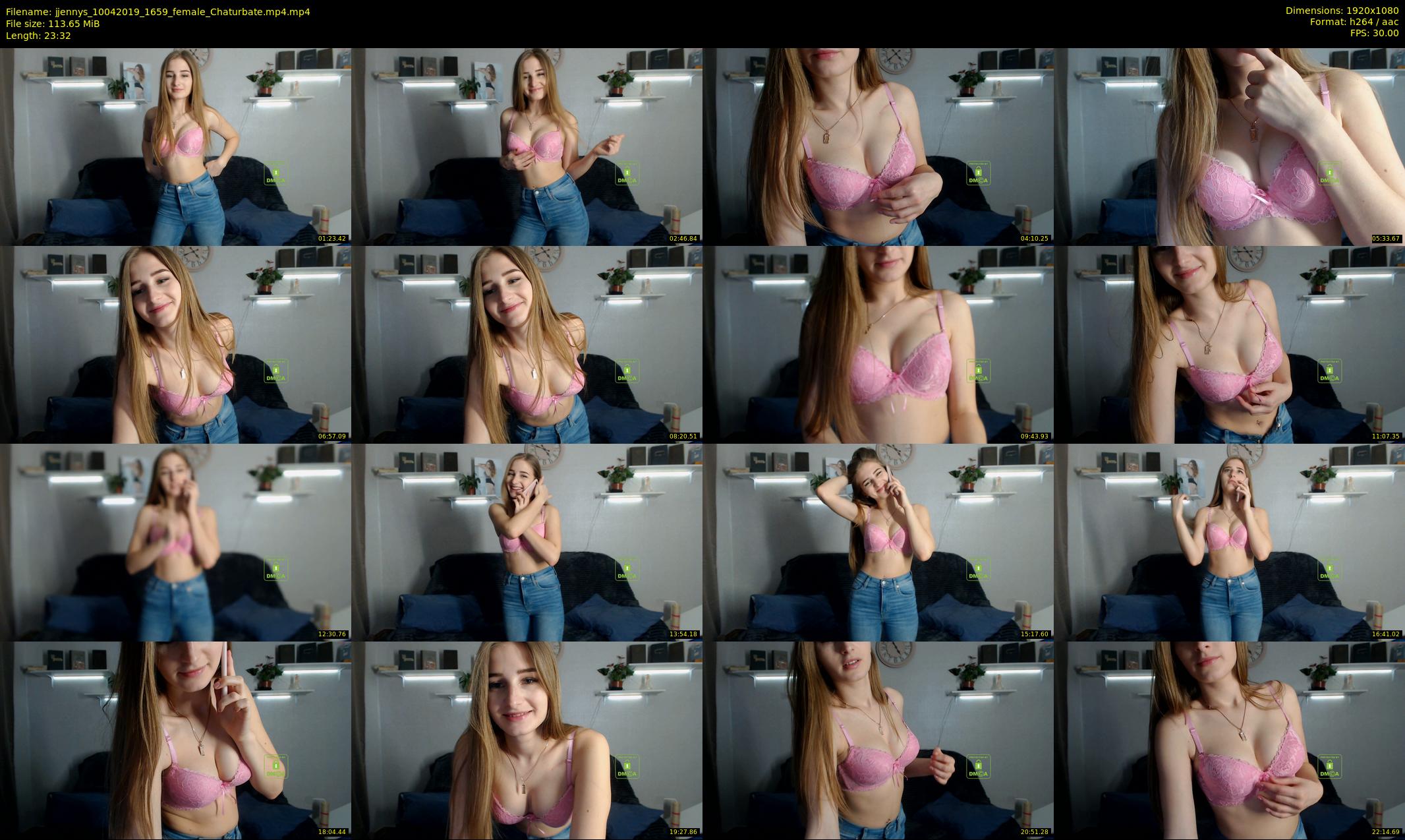 jjennys — 24 minute Chaturbate female cam show recording, 1080p, Apr 10, 2019