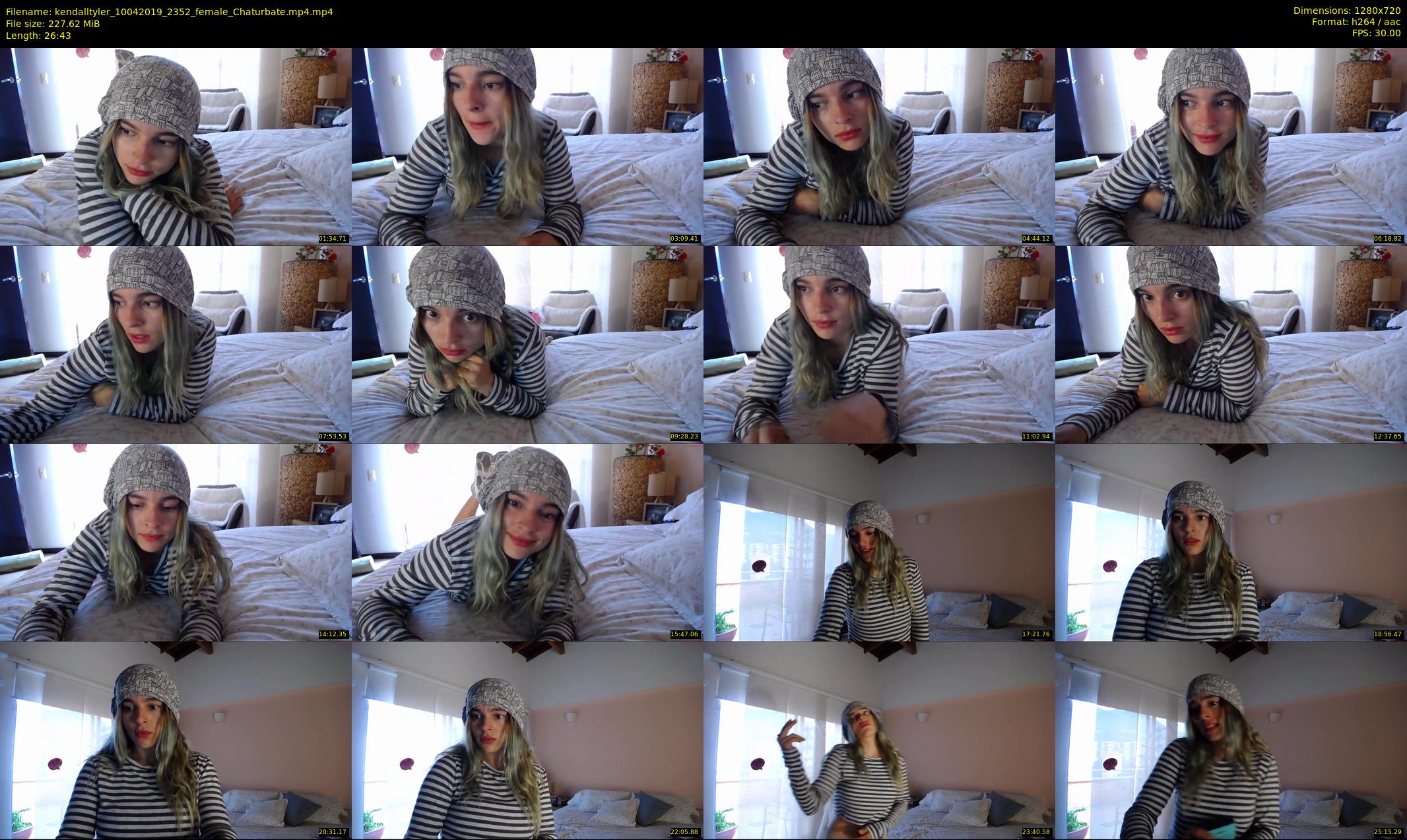kendalltyler — 27 minute Chaturbate female cam show recording, 720p, Apr 10, 2019