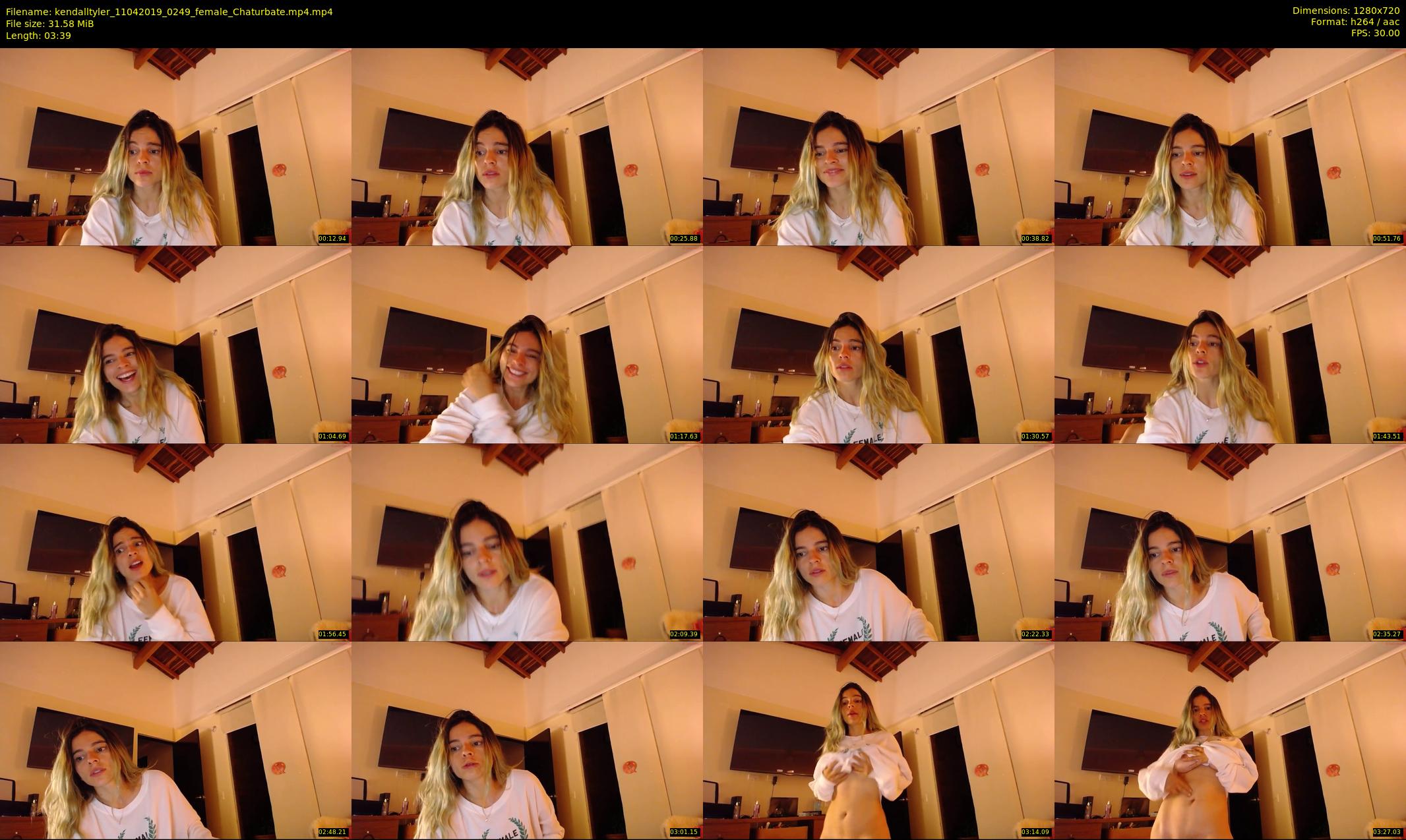 kendalltyler — 4 minute Chaturbate female cam show recording, 720p, Apr 11, 2019