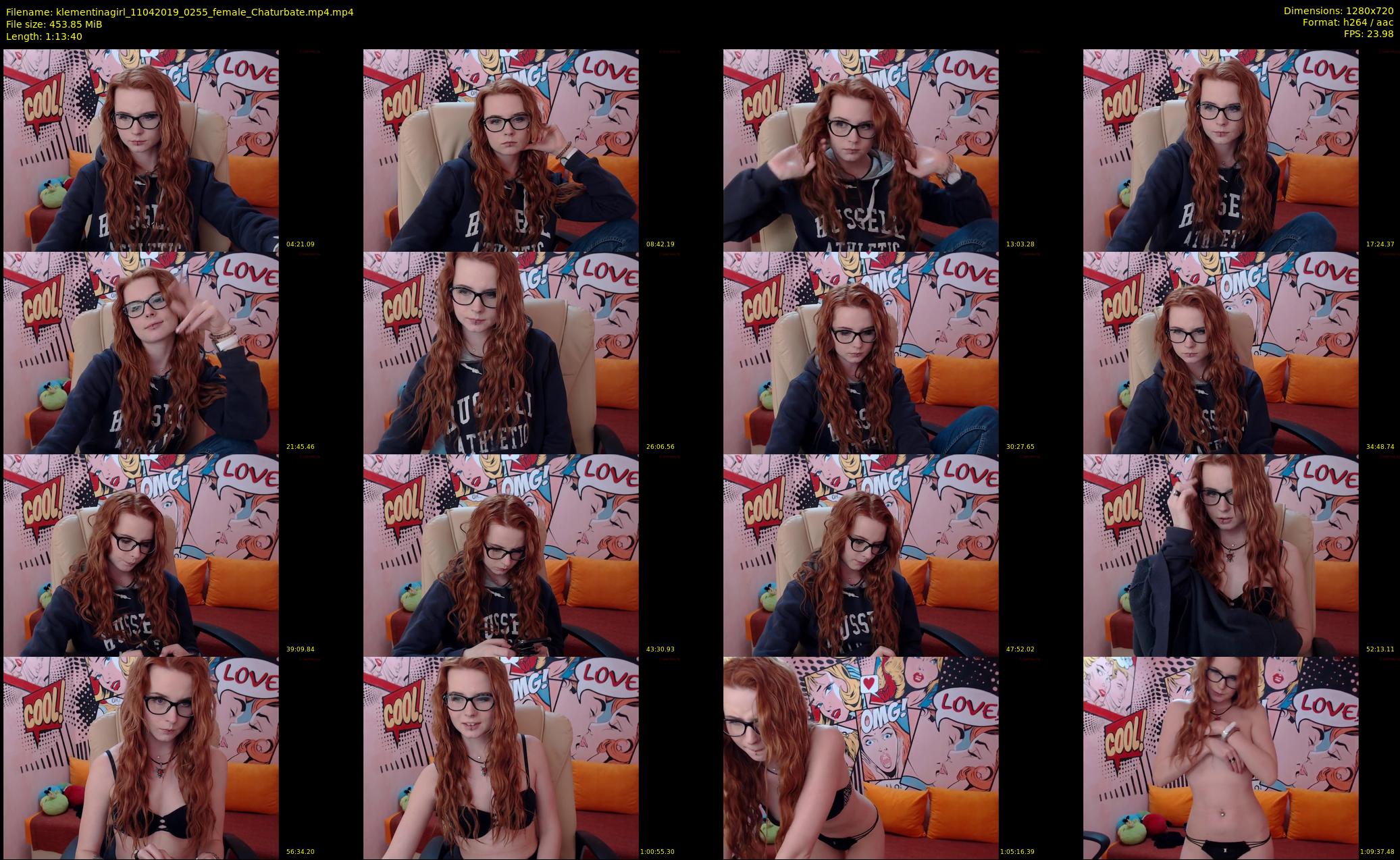 klementinagirl — 74 minute Chaturbate female cam show recording, 720p, Apr 11, 2019