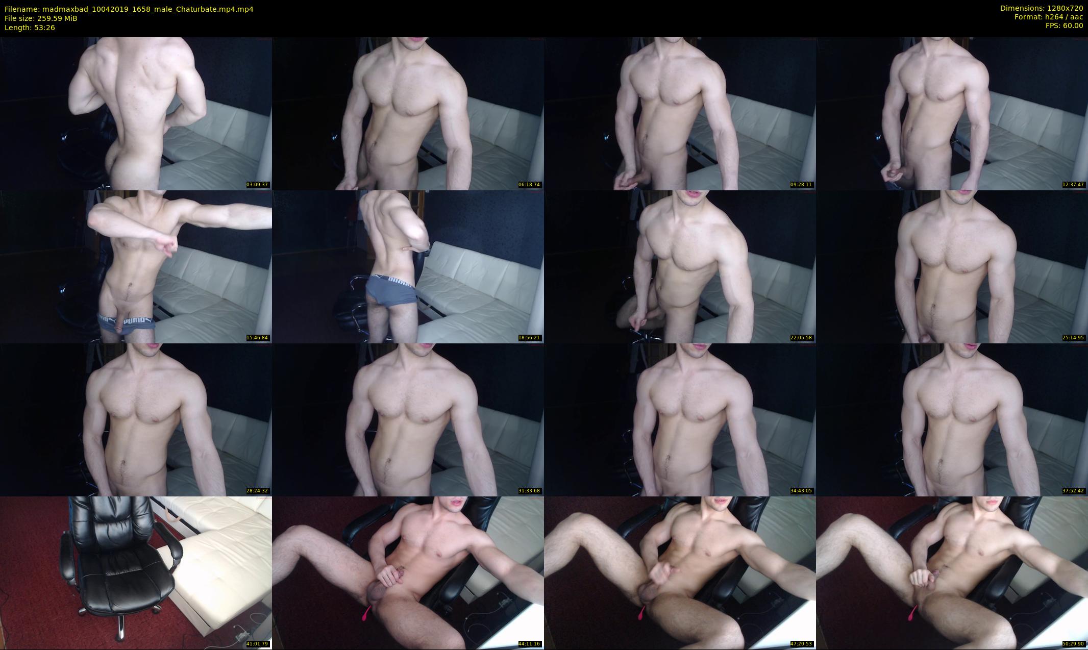 madmaxbad — 54 minute Chaturbate male cam show recording, 720p, Apr 10, 2019