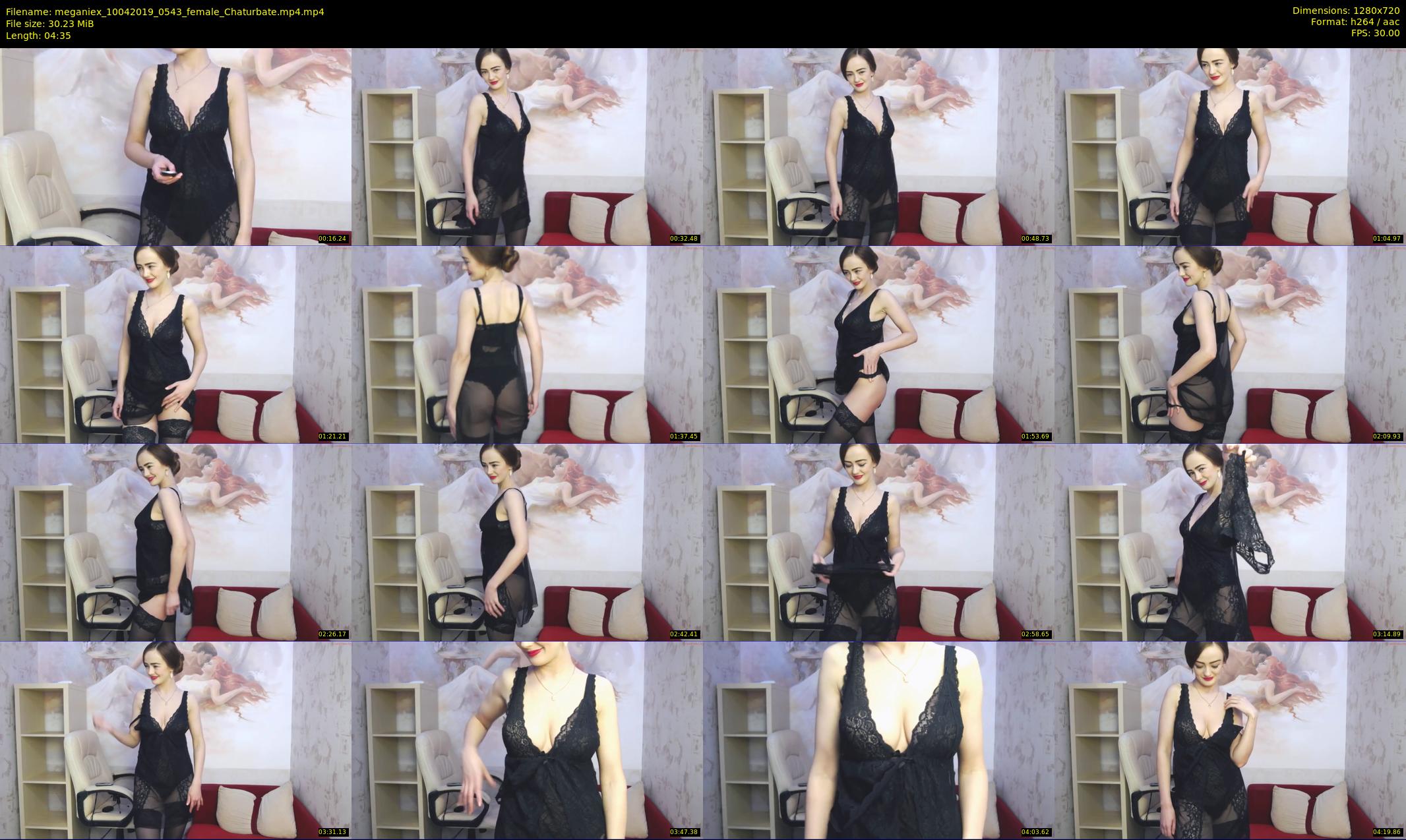 meganiex — 5 minute Chaturbate female cam show recording, 720p, Apr 10, 2019